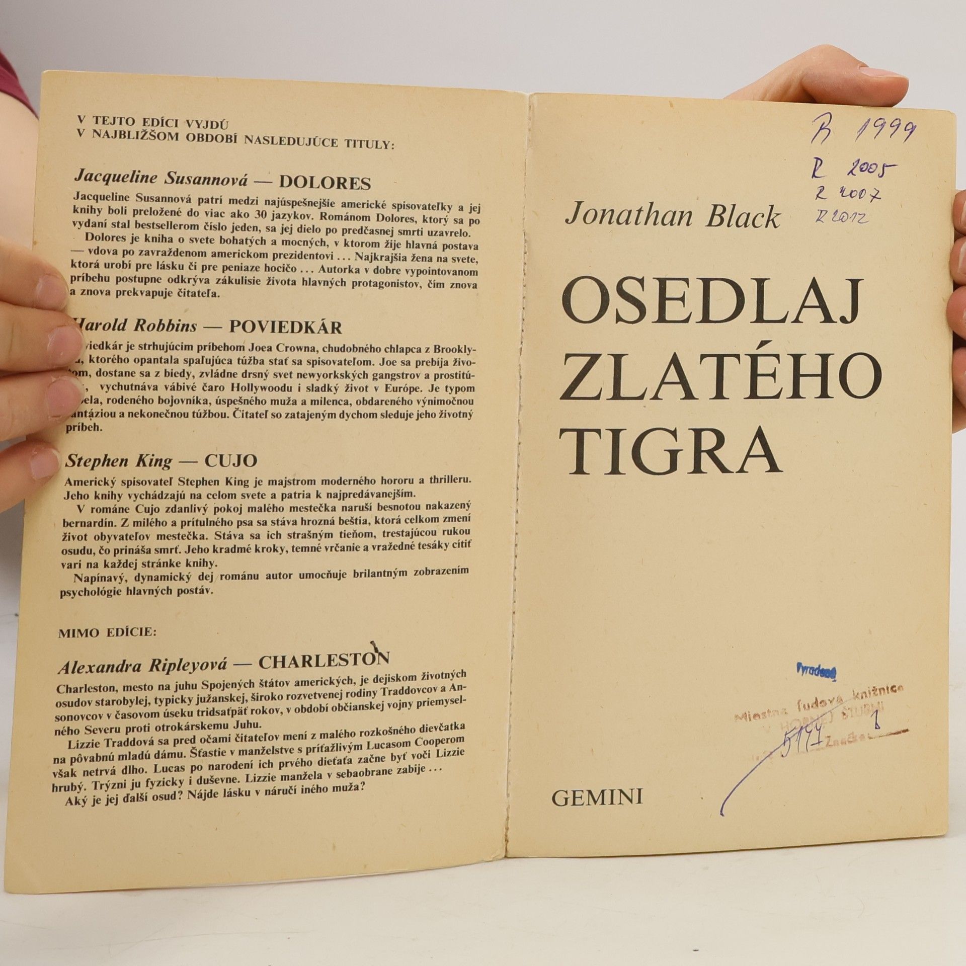 Mark Booth Osedlaj zlatého tigra
