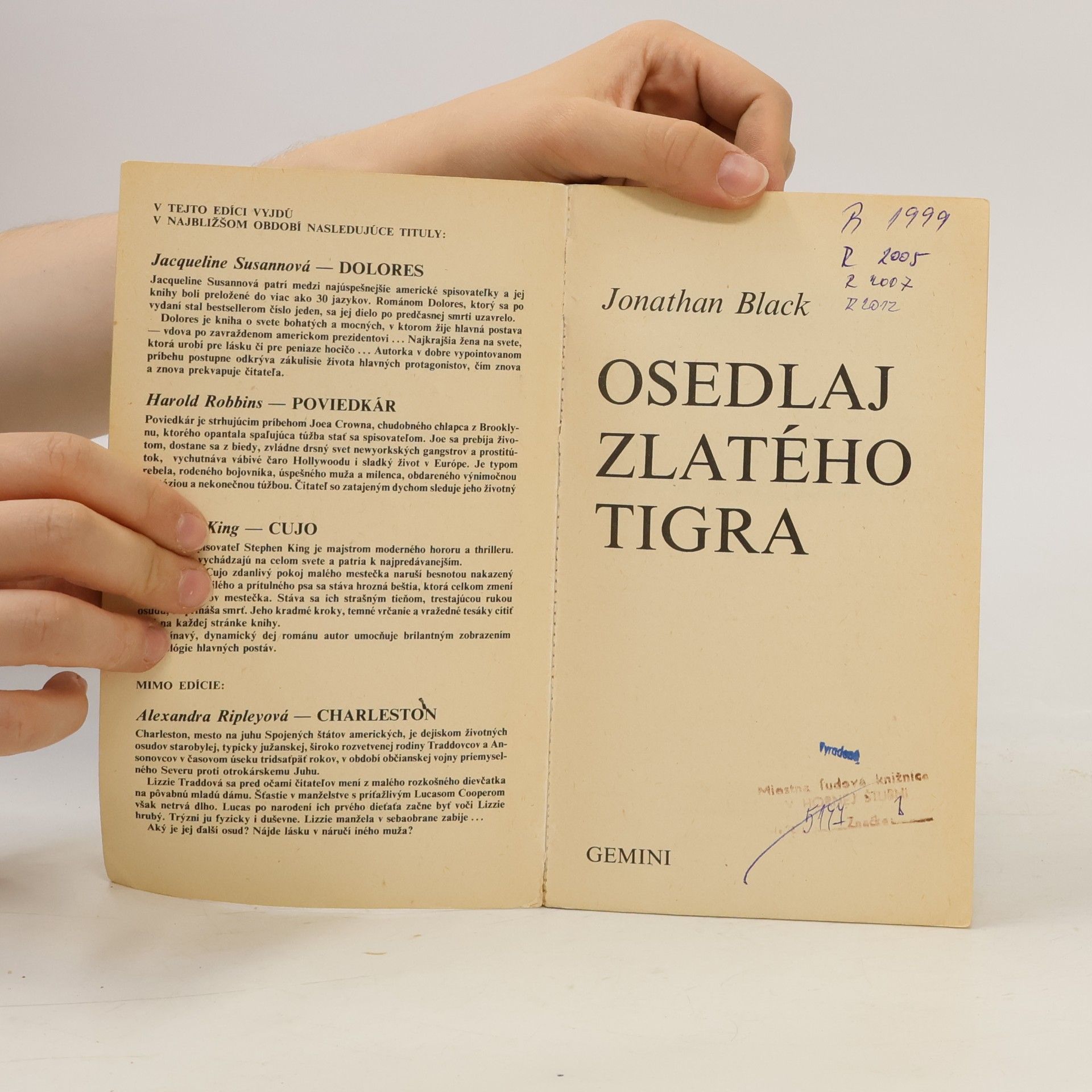 Mark Booth Osedlaj zlatého tigra