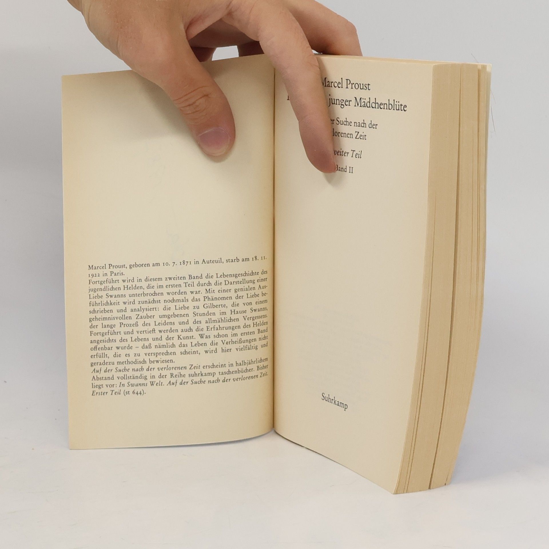 Marcel Proust Im Schatten junger Mädchenblüte 2