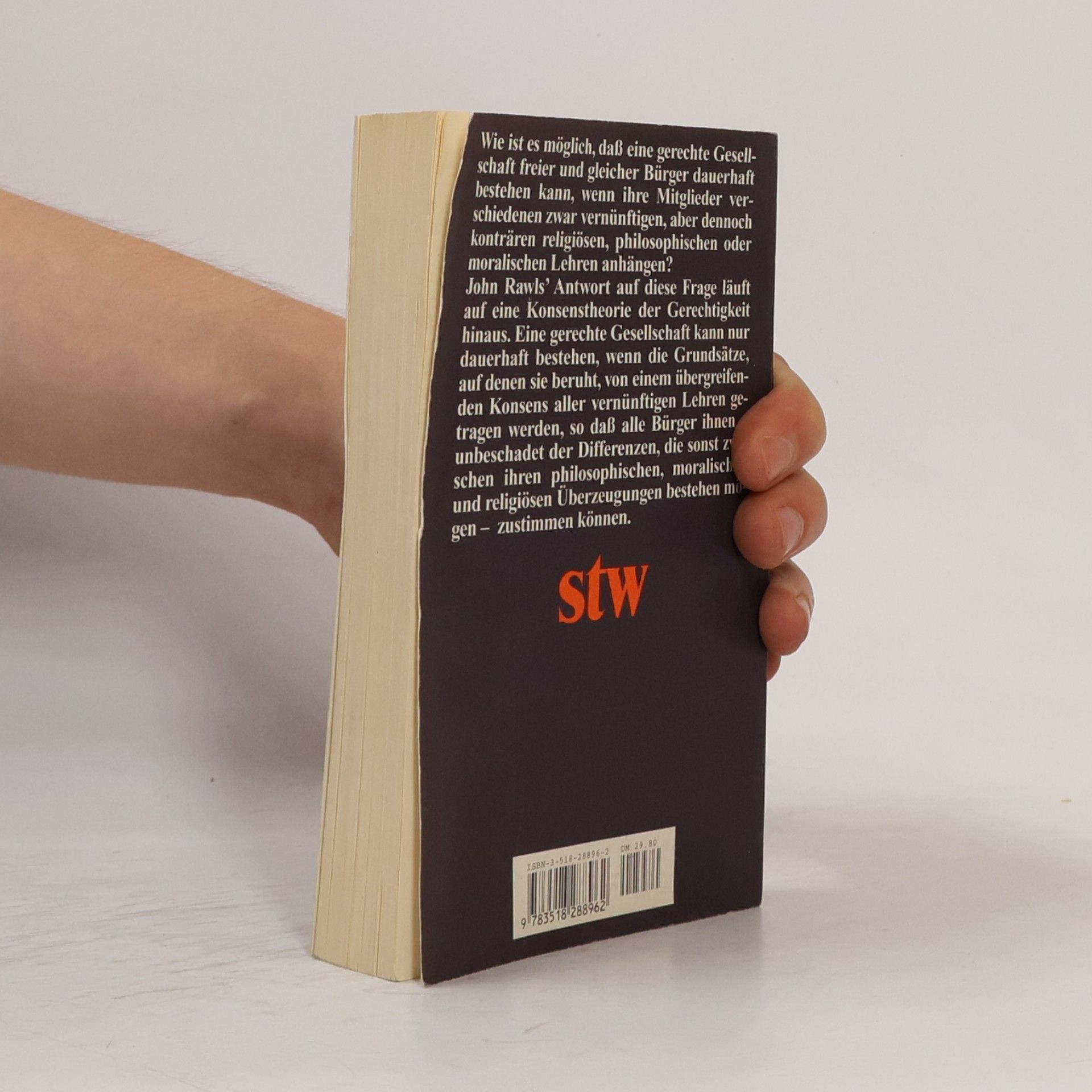 John Rawls Suhrkamp Taschenbuch Wissenschaft: Zur Idee des politischen Liberalismus