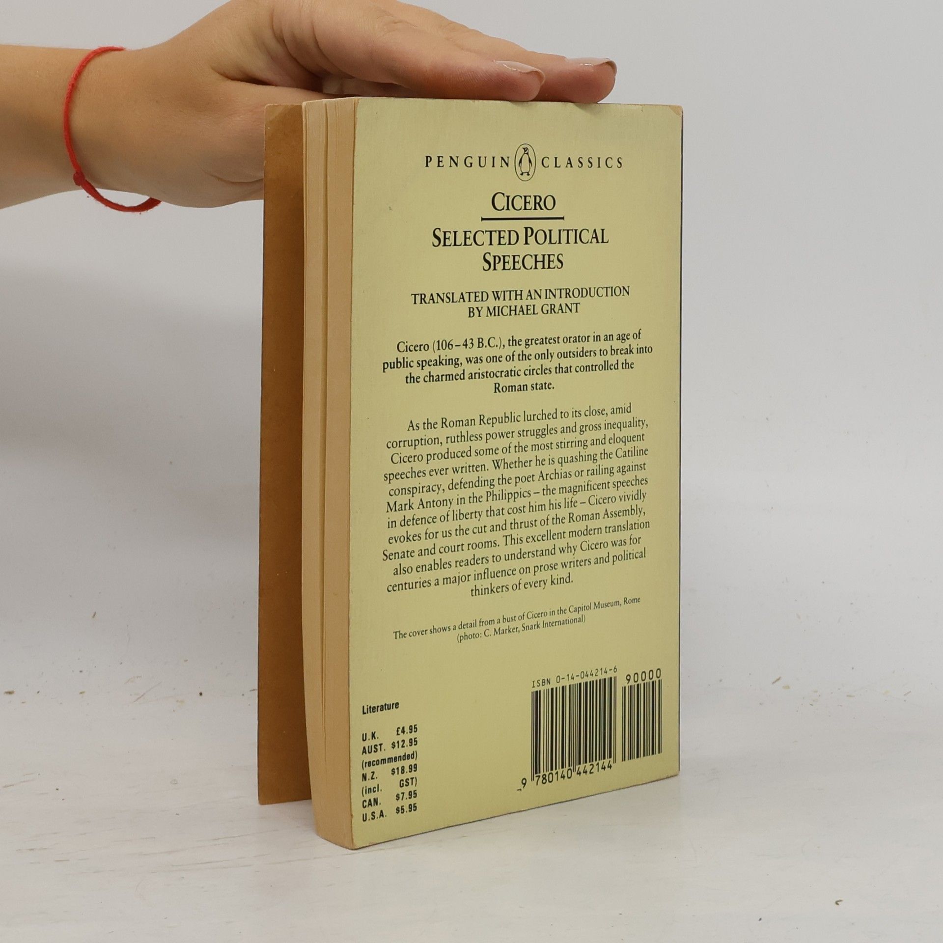 Marcus Tullius Cicero Penguin Classics: Selected Political Speeches