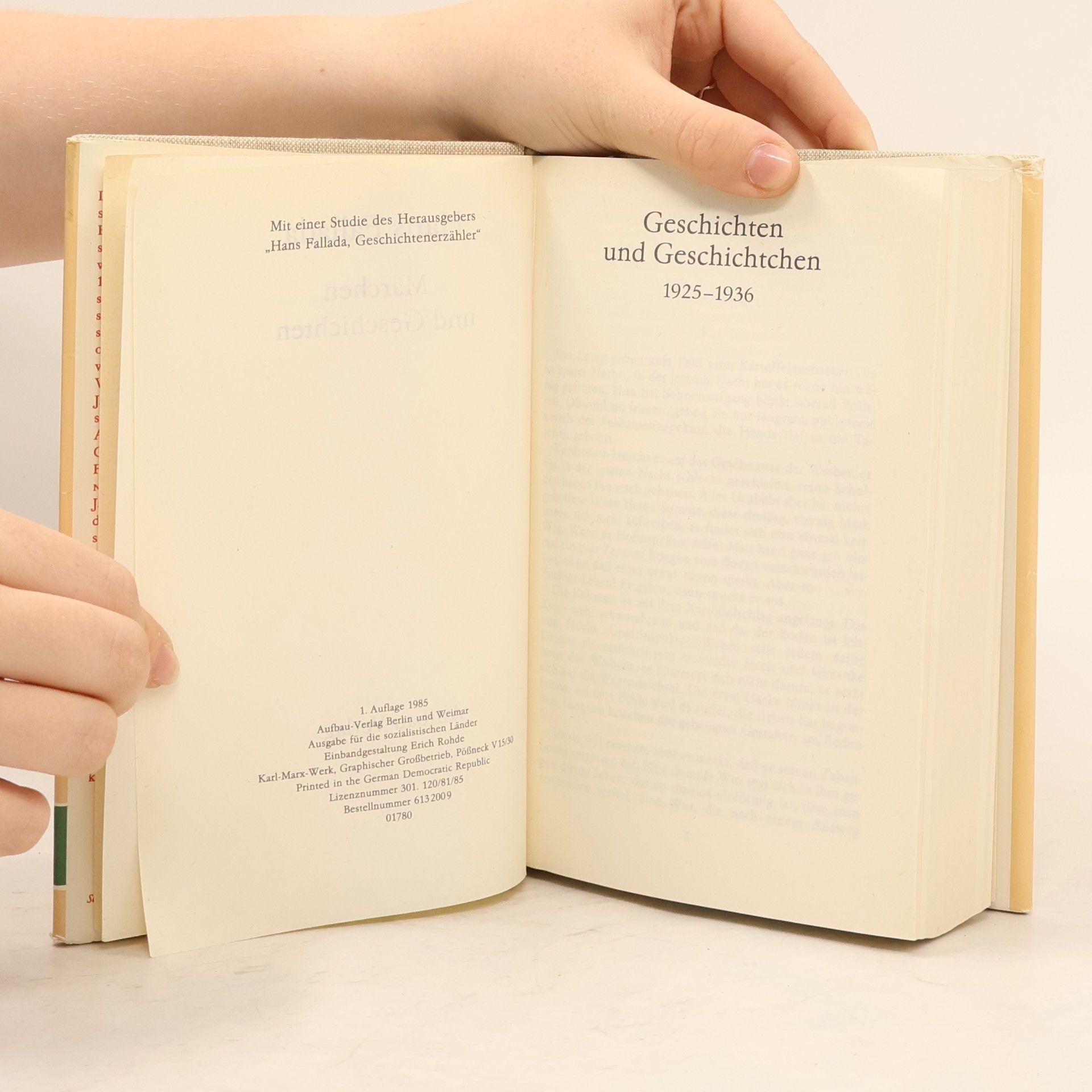 Hans Fallada Märchen und Geschichten
