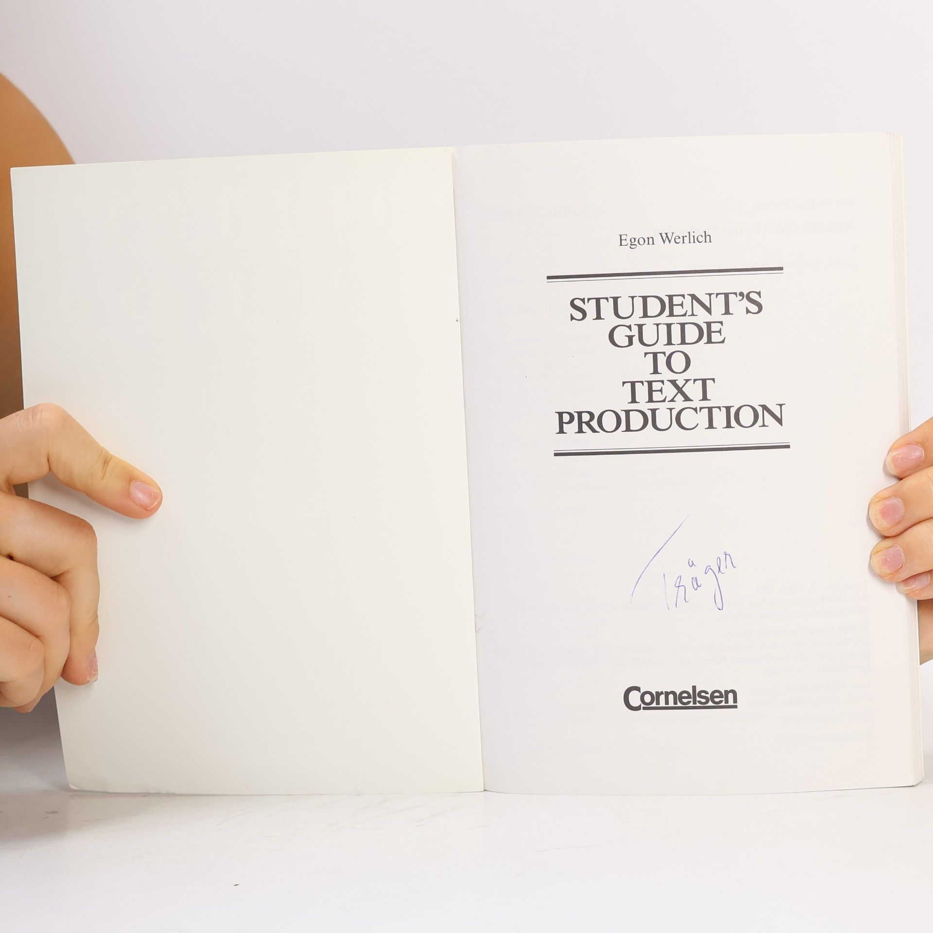 Egon Werlich Student's Guide to Text Production