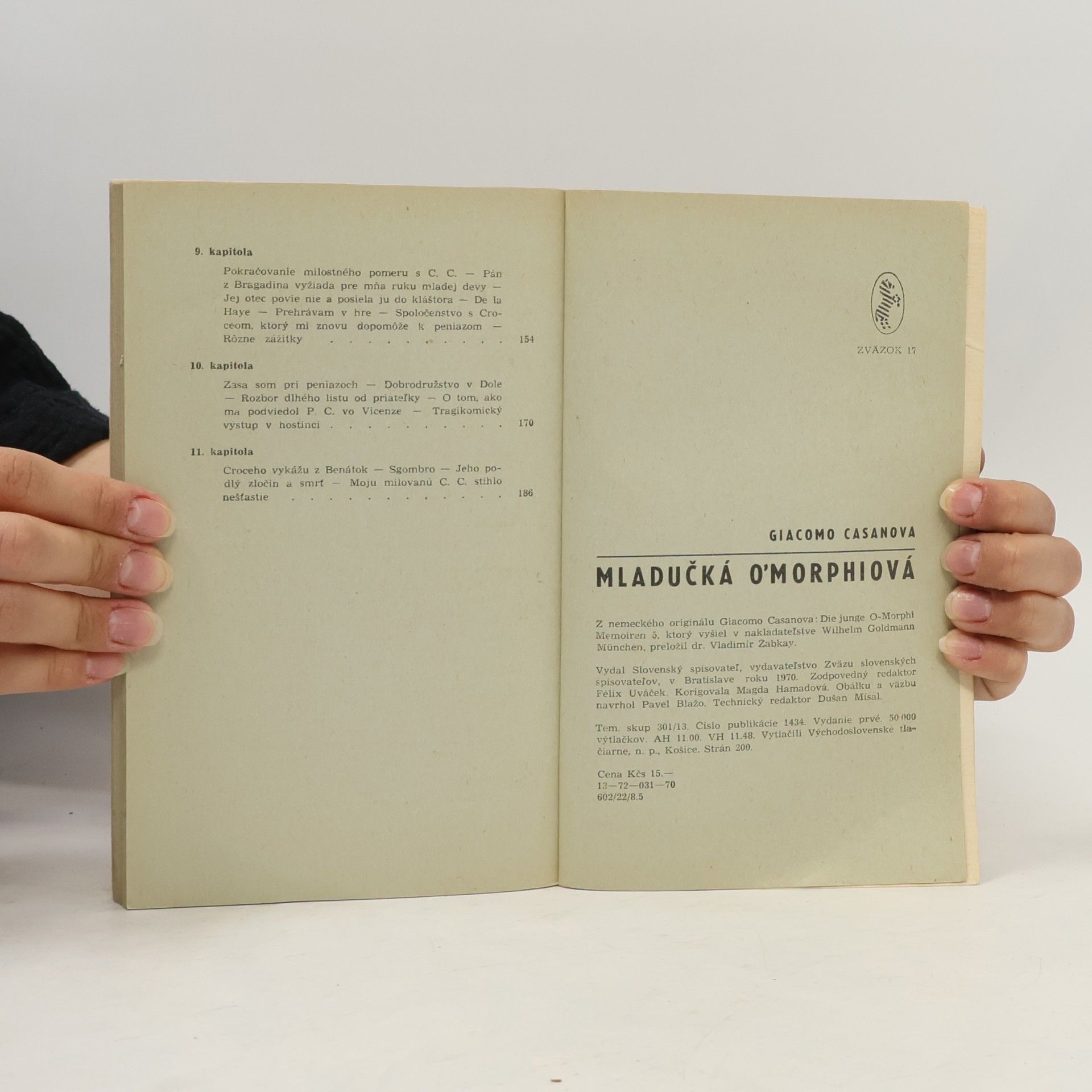 Giacomo Casanova Mladučká O'Morphiová