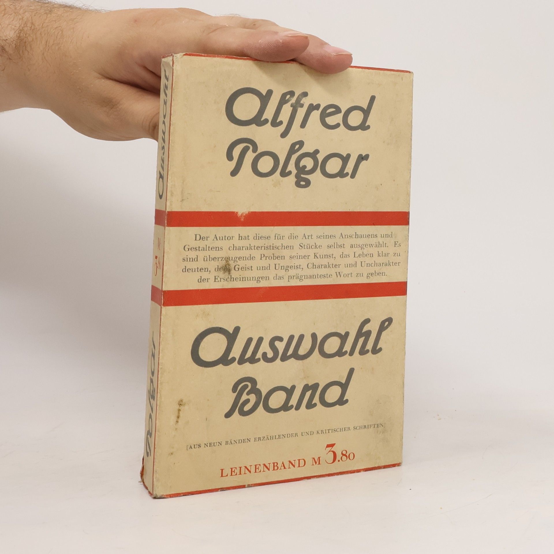 Auswahl Band. Leinenband m 3.80