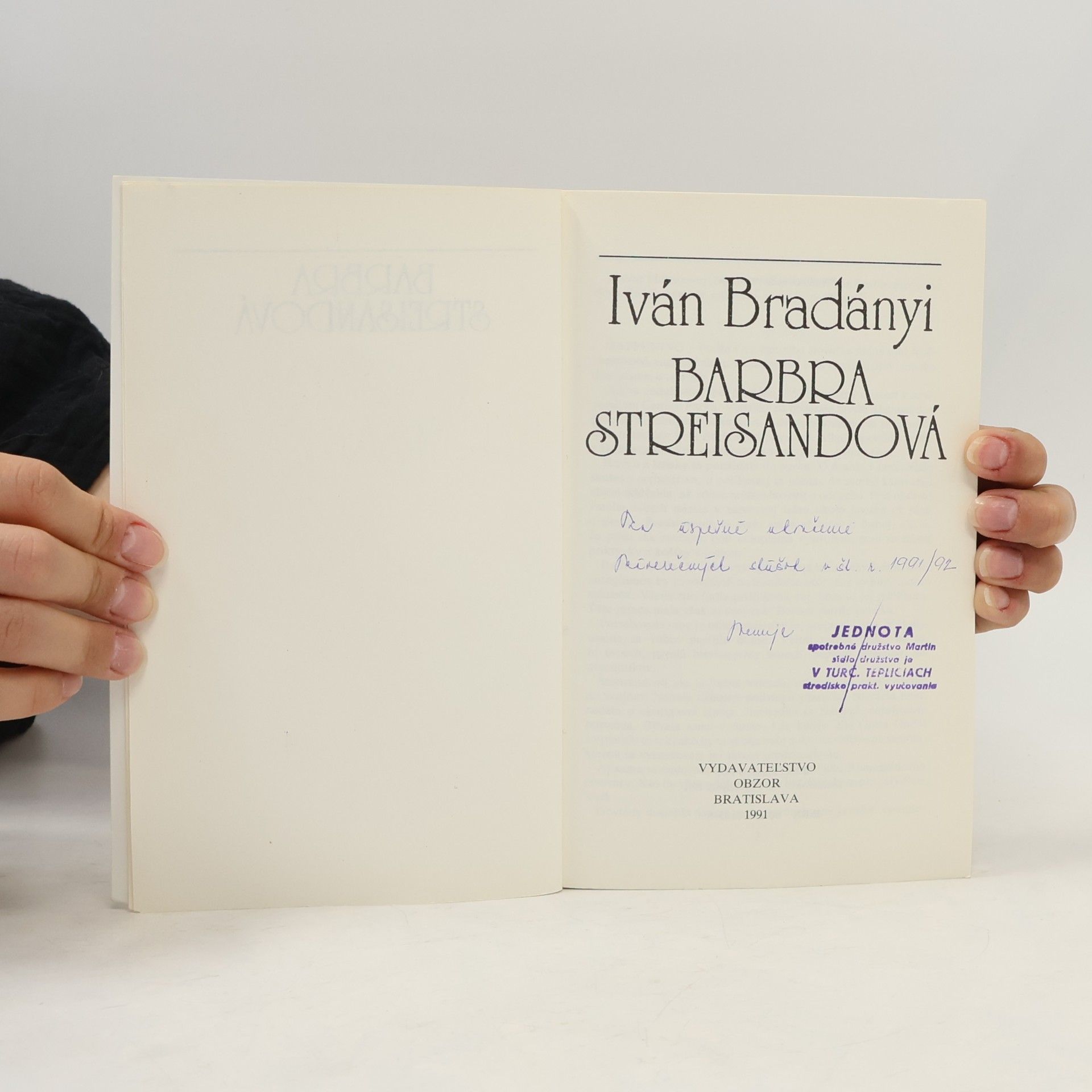 Iván Bradányi Barbra Streisandová