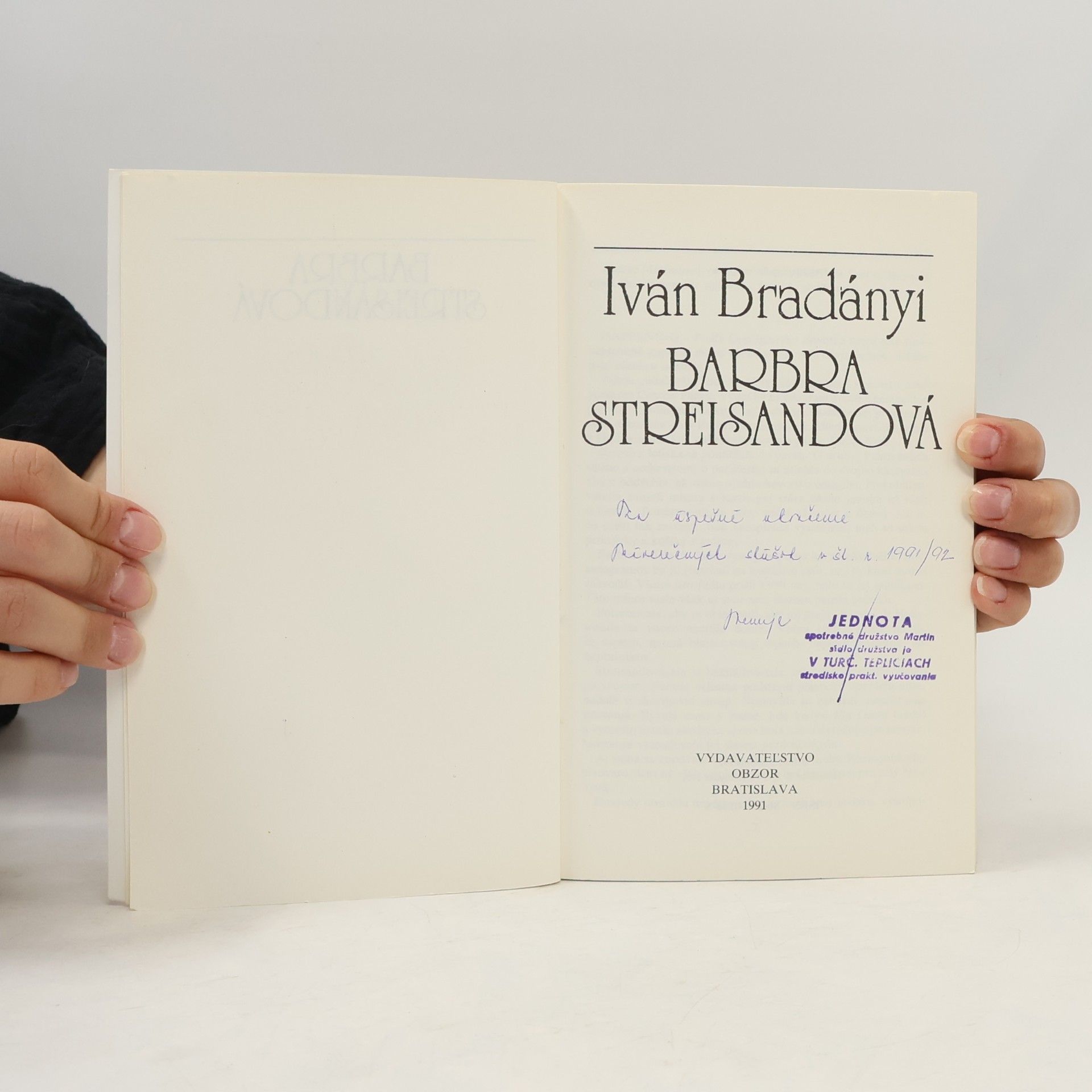 Iván Bradányi Barbra Streisandová