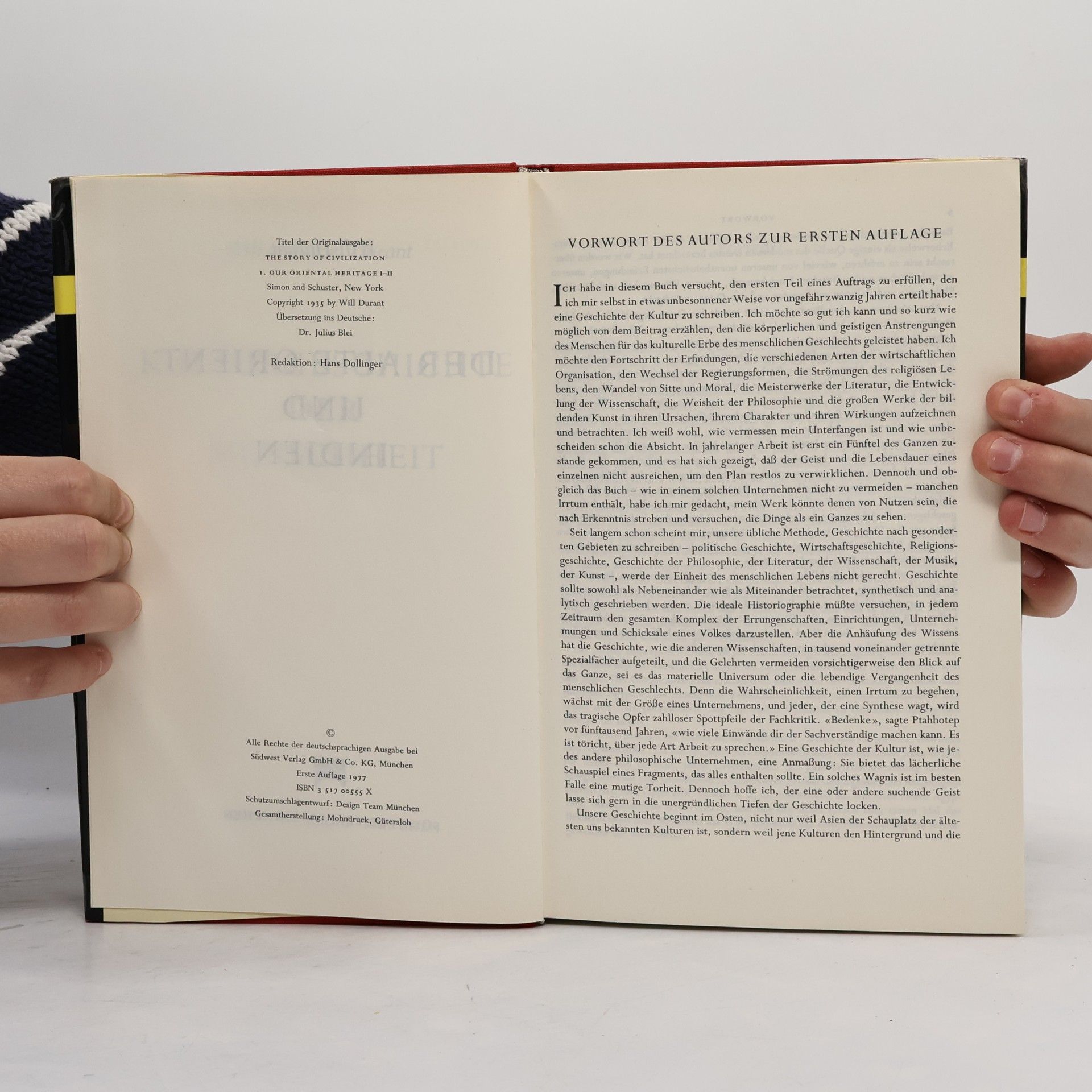Ariel Durant Der alte Orient und Indien