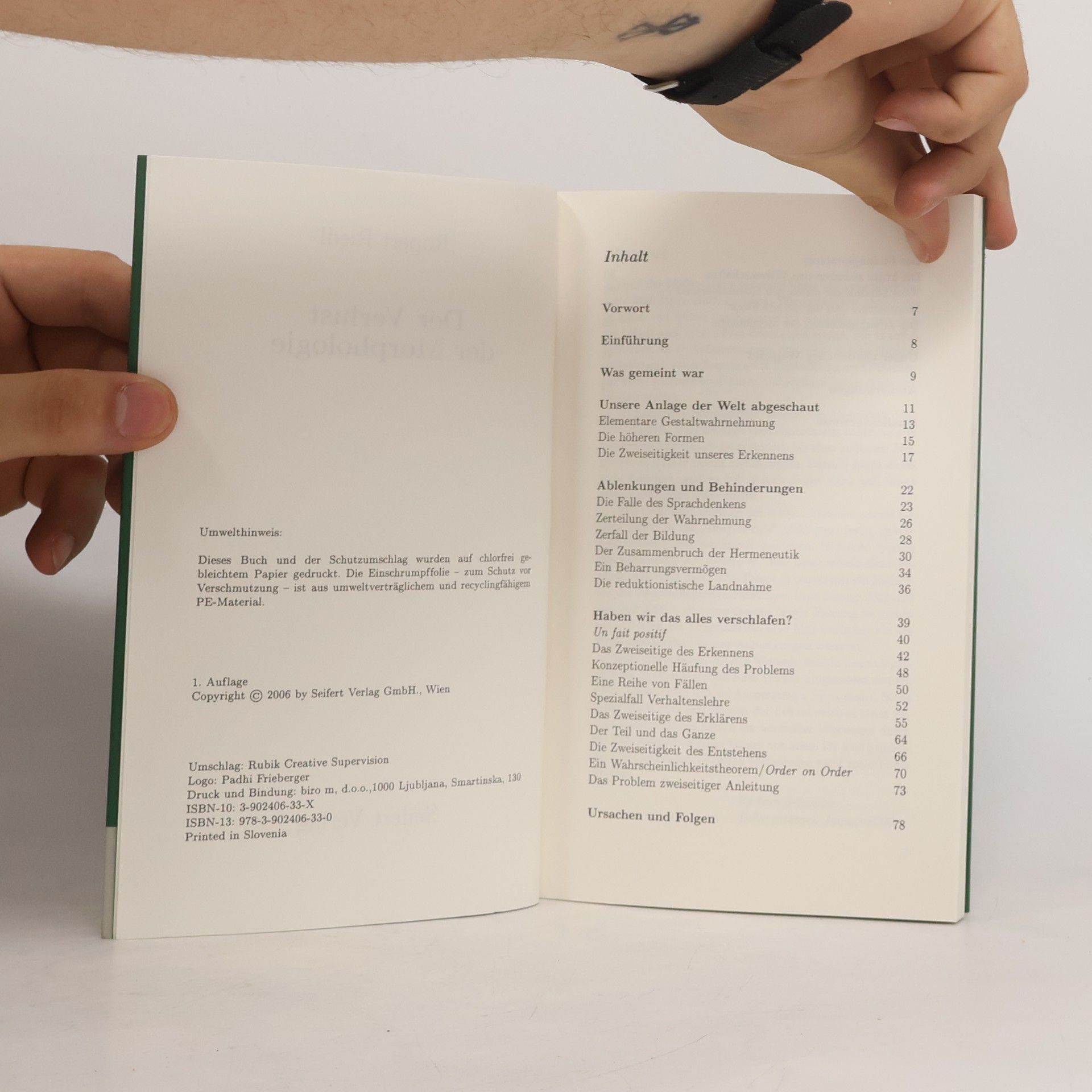 Rupert Riedl Der Verlust der Morphologie