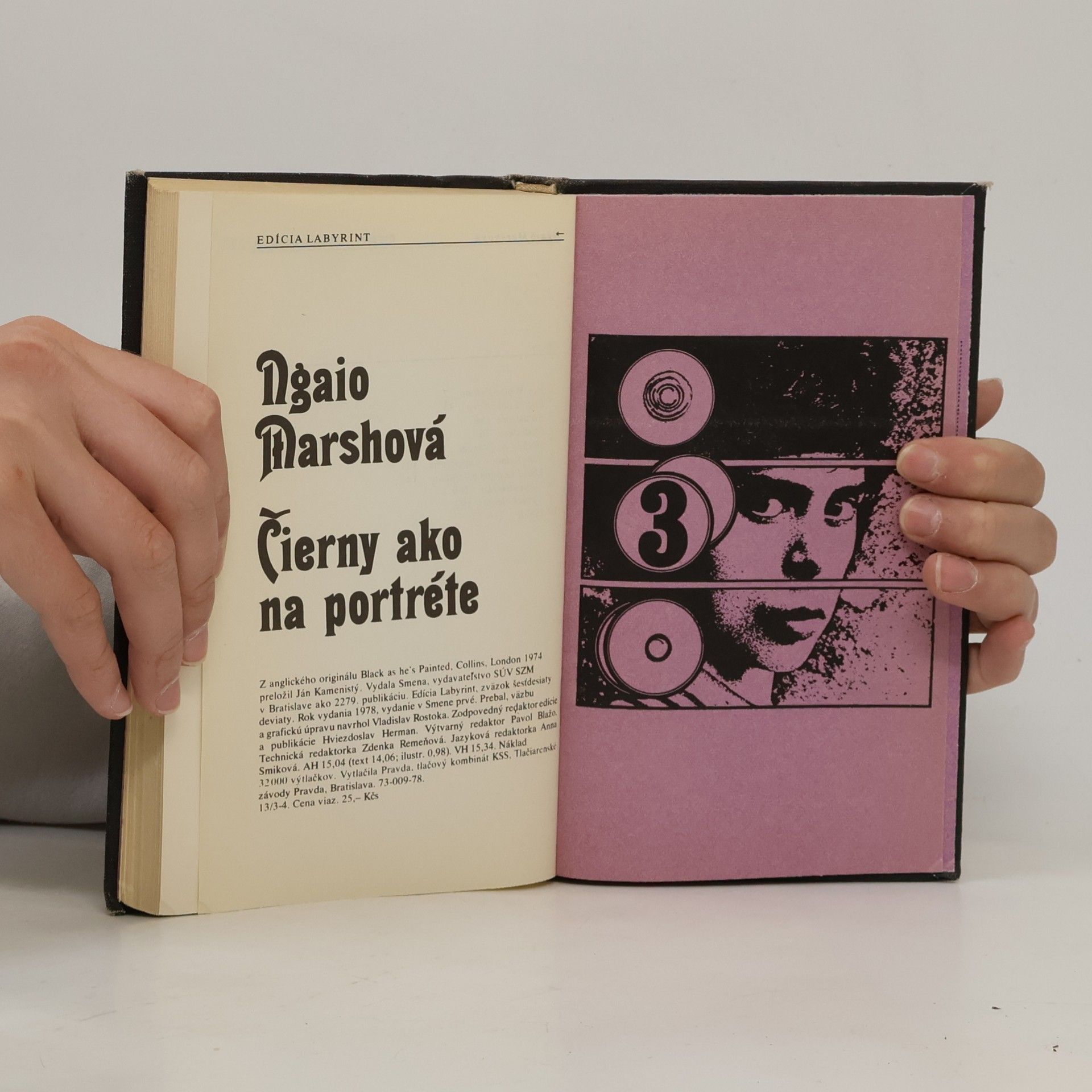 Ngaio Marsh Čierny ako na portréte