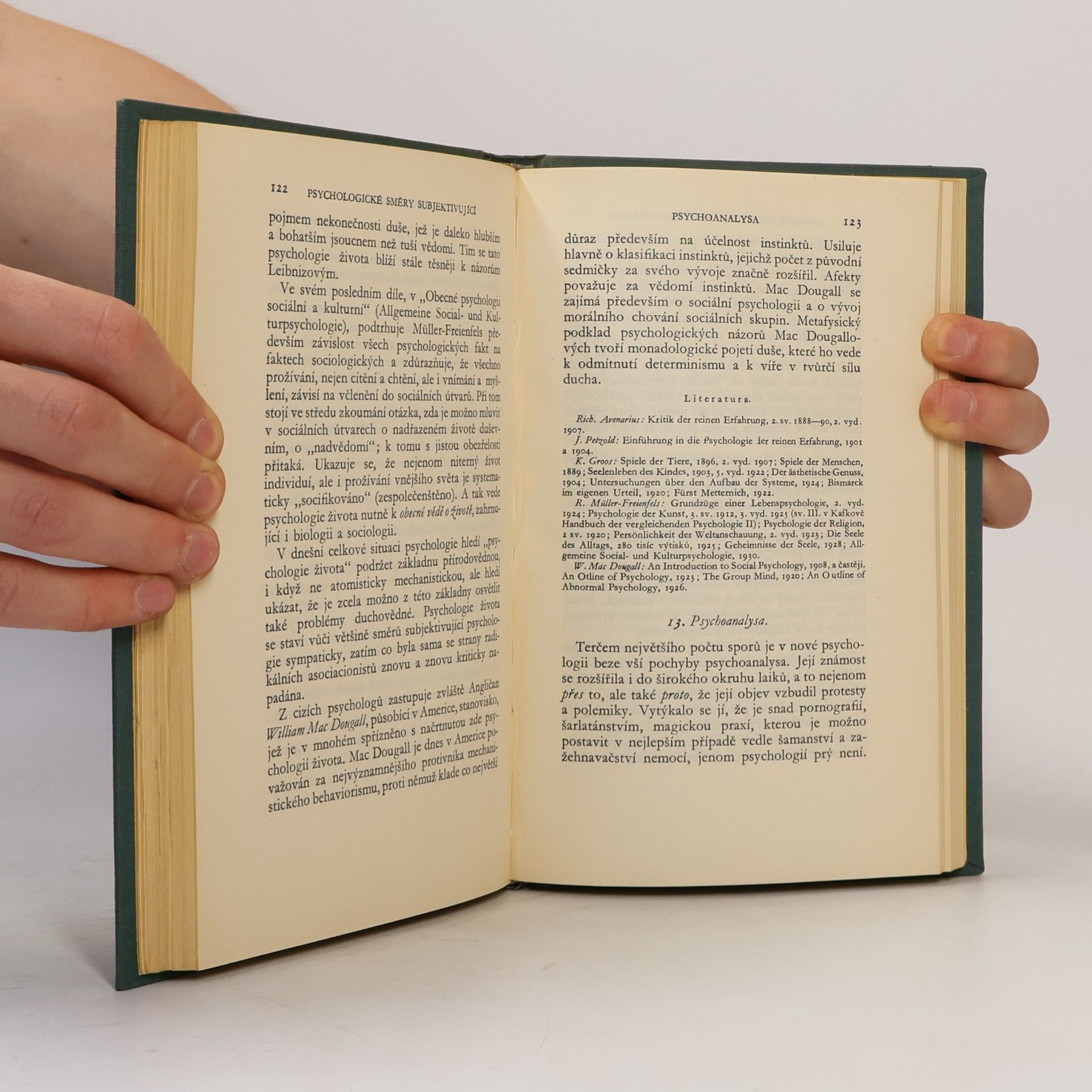 Richard Müller Freienfels Psychologie přítomnosti