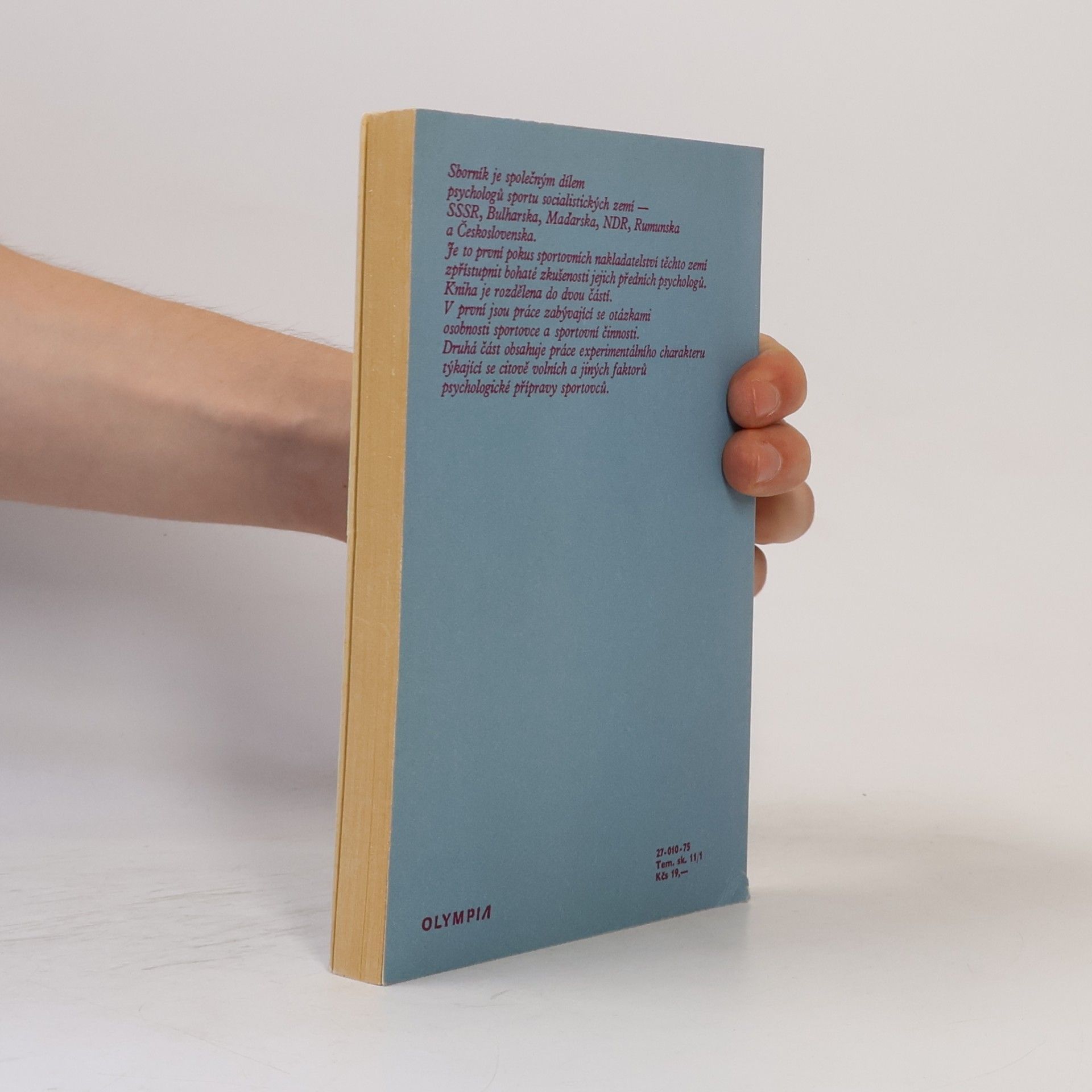 Various authors Psychologie a sport