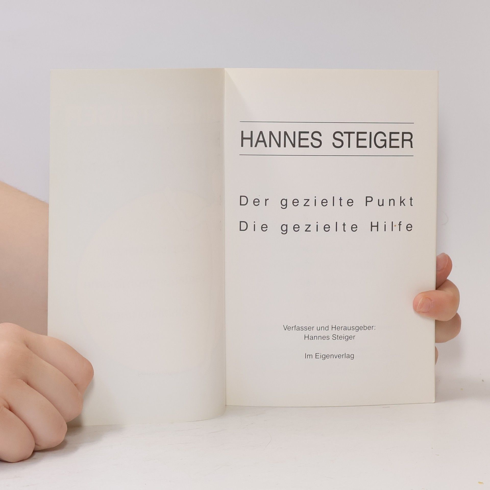 Hannes Steiger Der gezielte Punkt