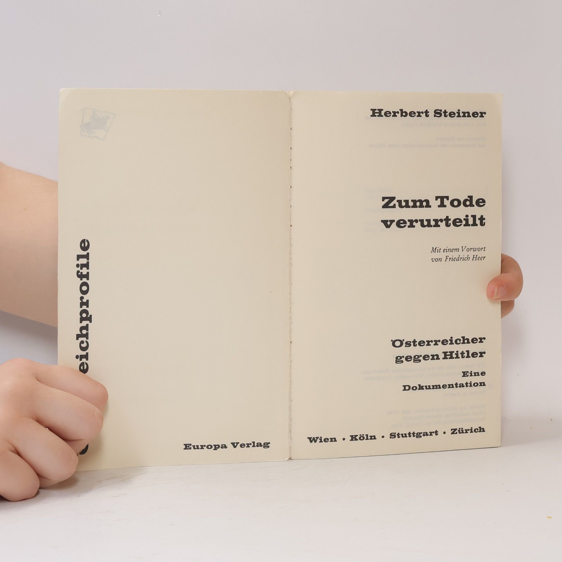 Herbert Steiner Zum Tode verurteilt