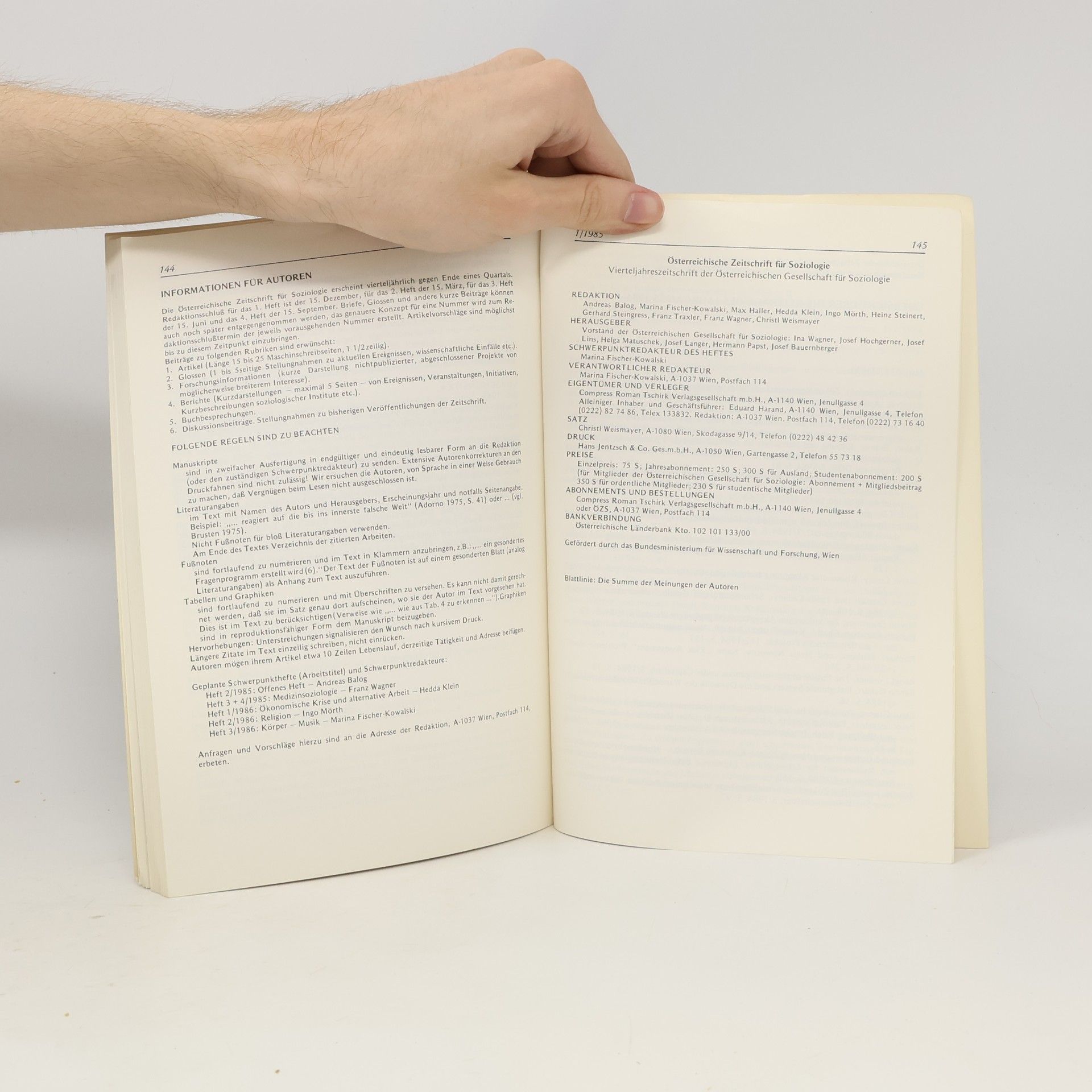 kolektiv Österreichische Zeitschrift für Soziologie 1