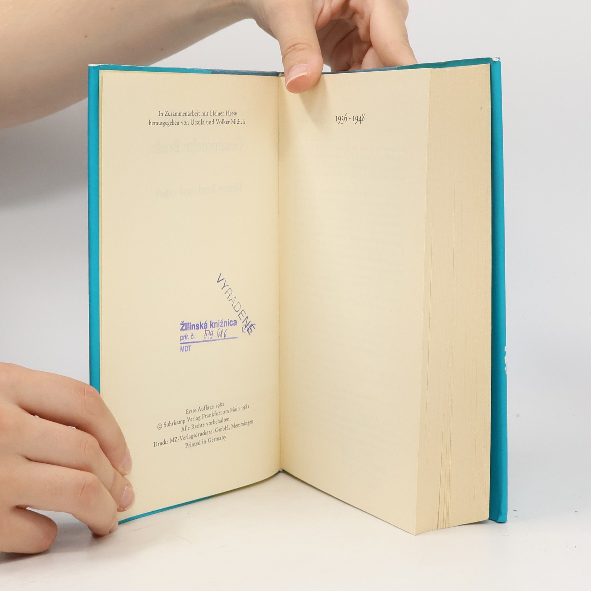 Hermann Hesse Gesammelte Briefe