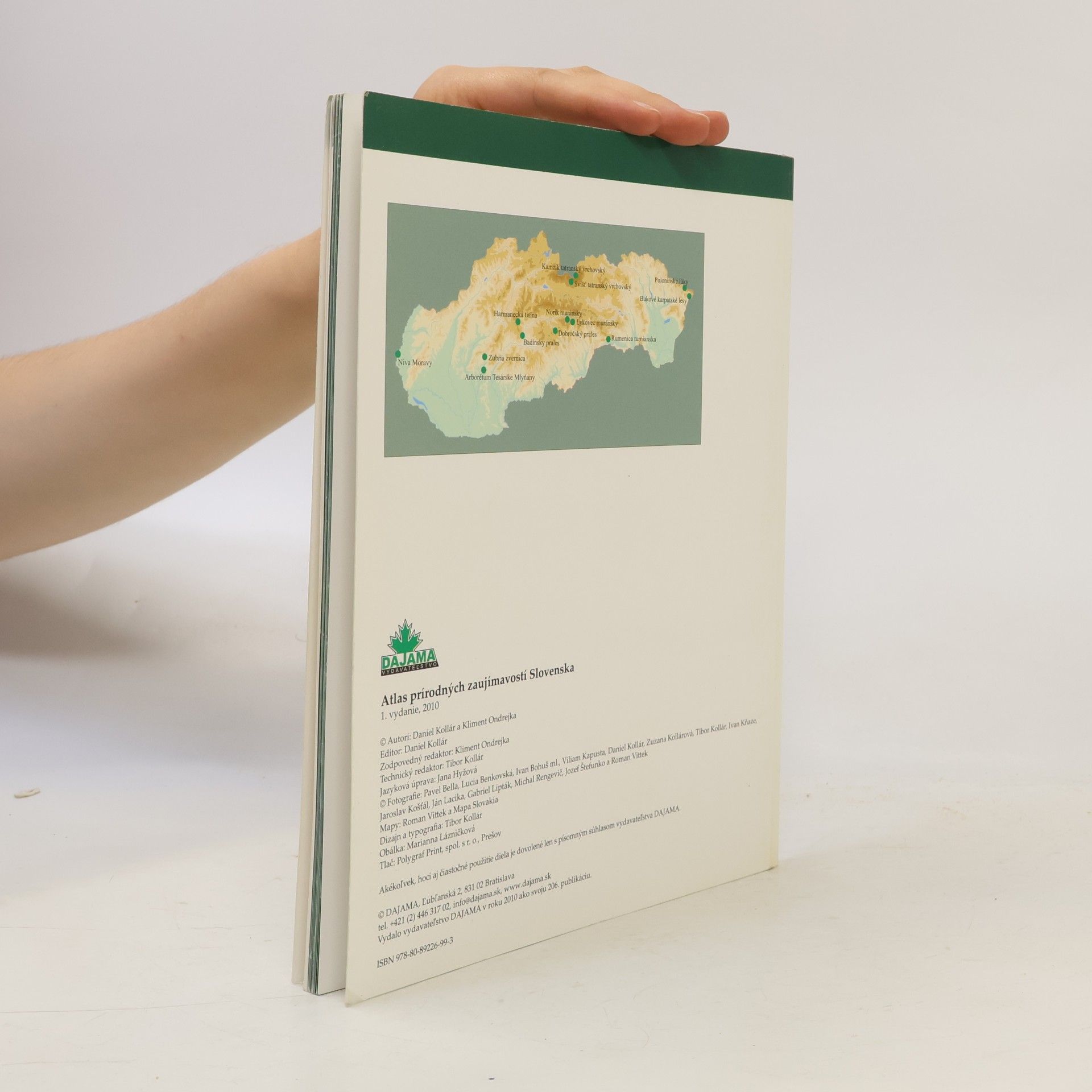 Daniel Kollár Atlas prírodných zaujímavostí Slovenska