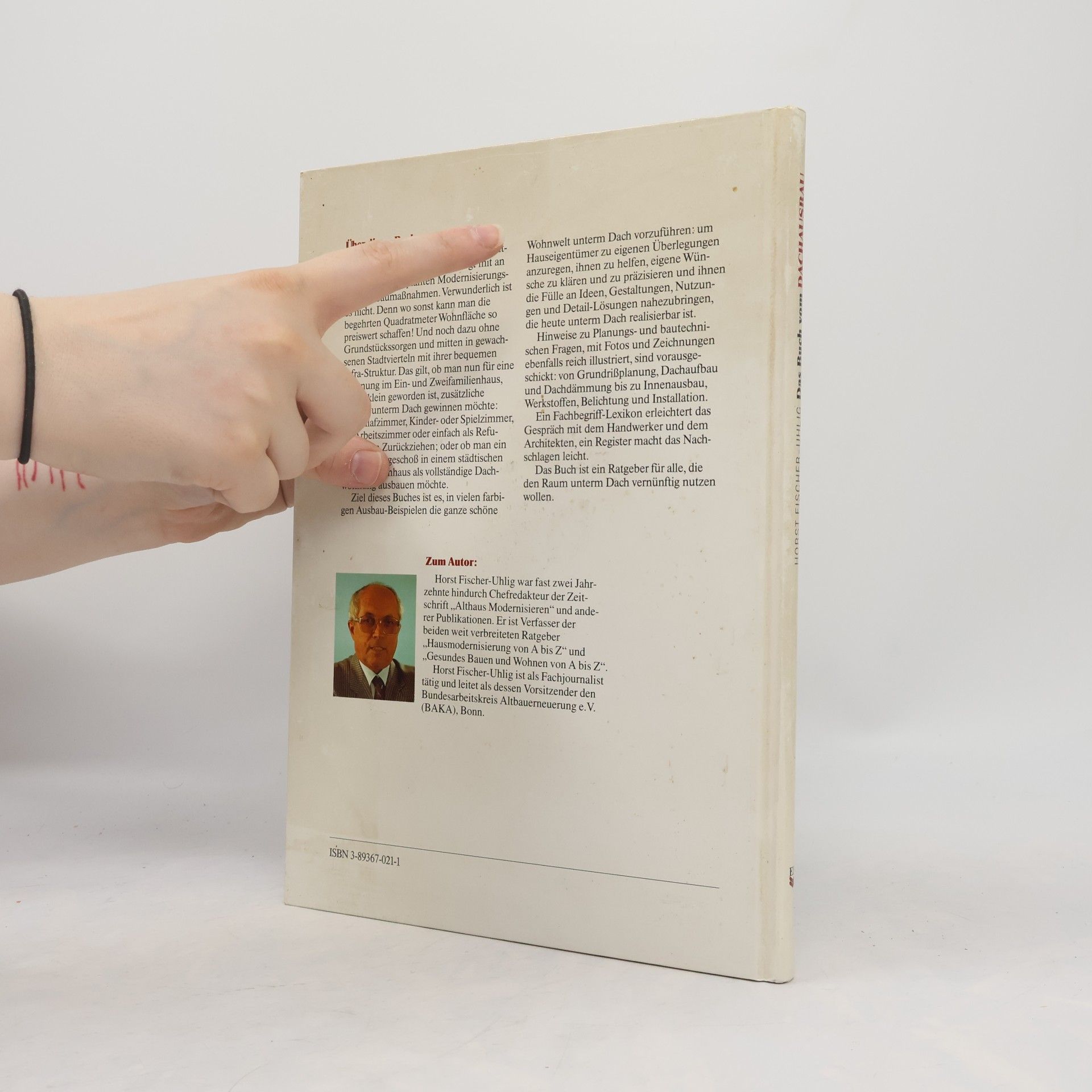Horst Fischer-Uhlig Das Buch vom Dachausbau