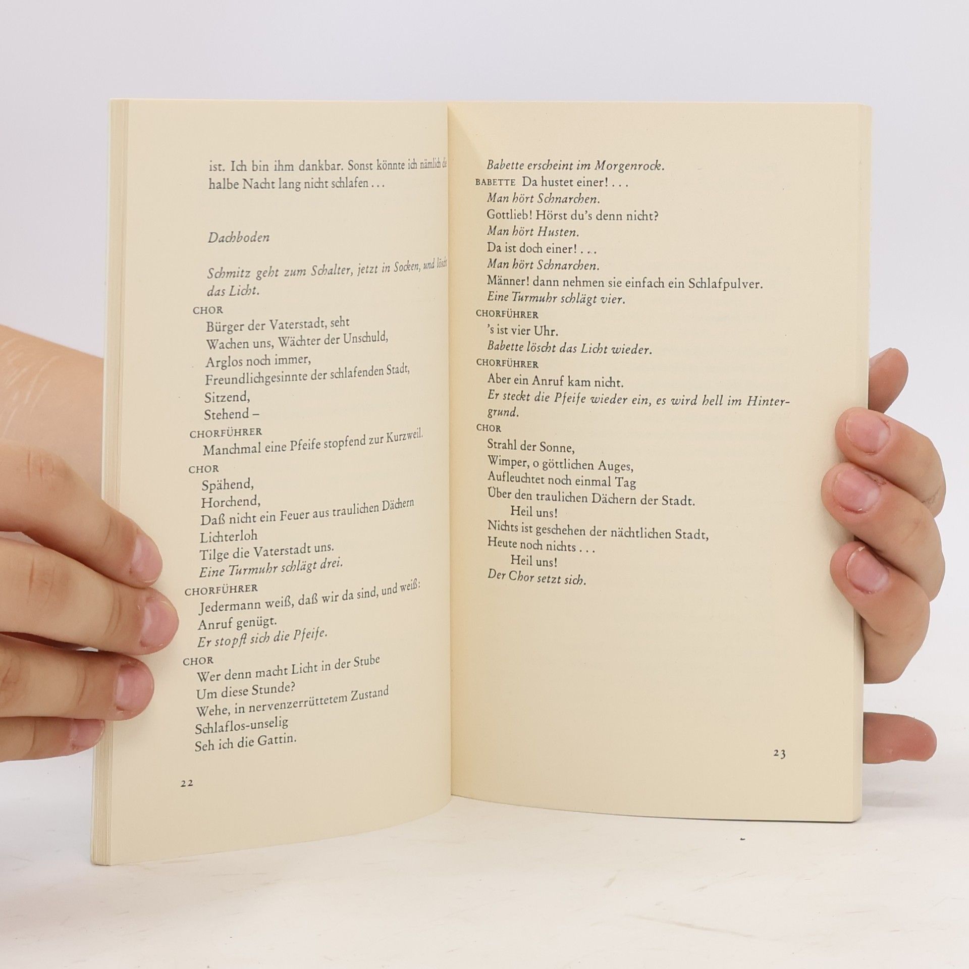 Max Frisch Biedermann und die Brandstifter
