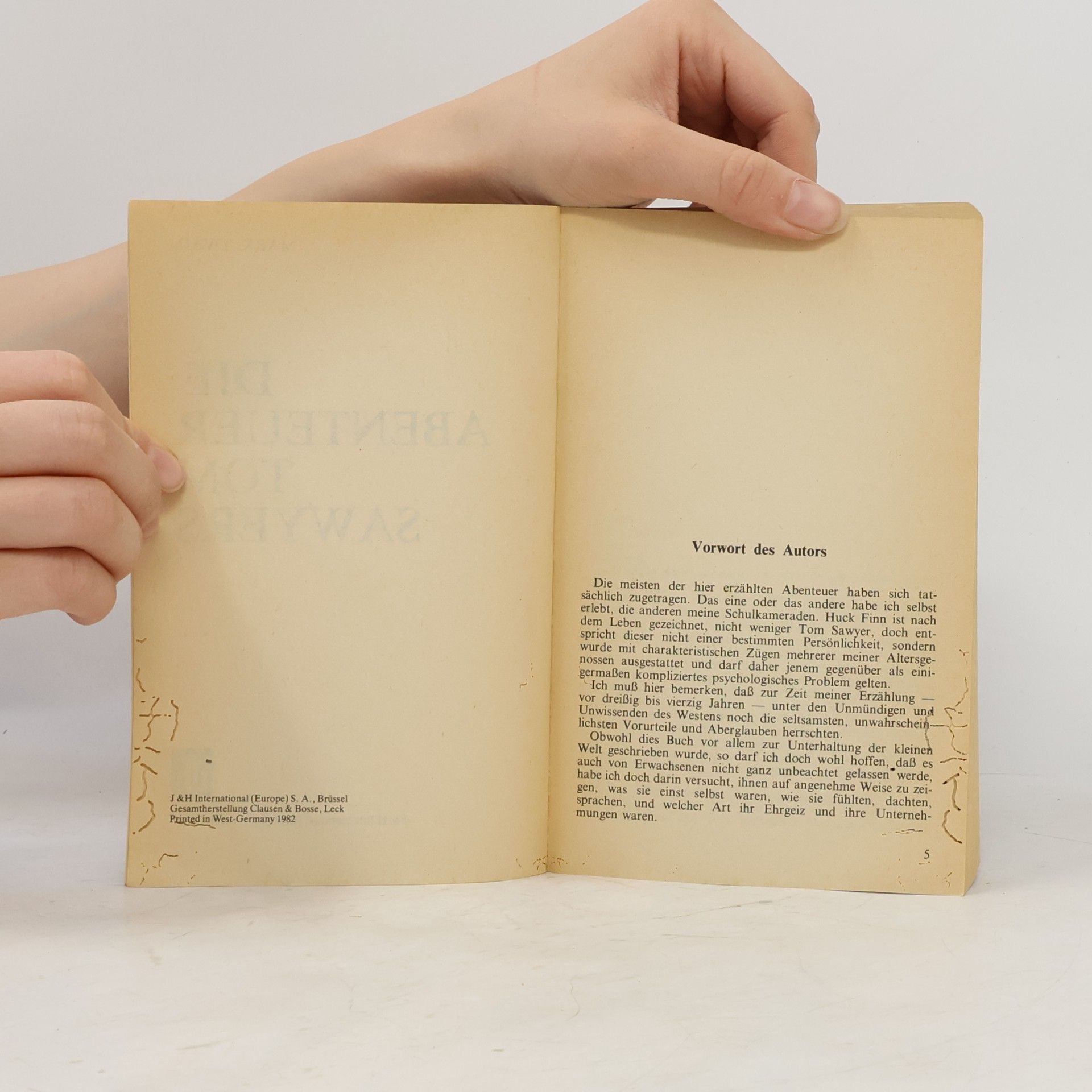 Mark Twain Die Abenteur von Tom Sawyer