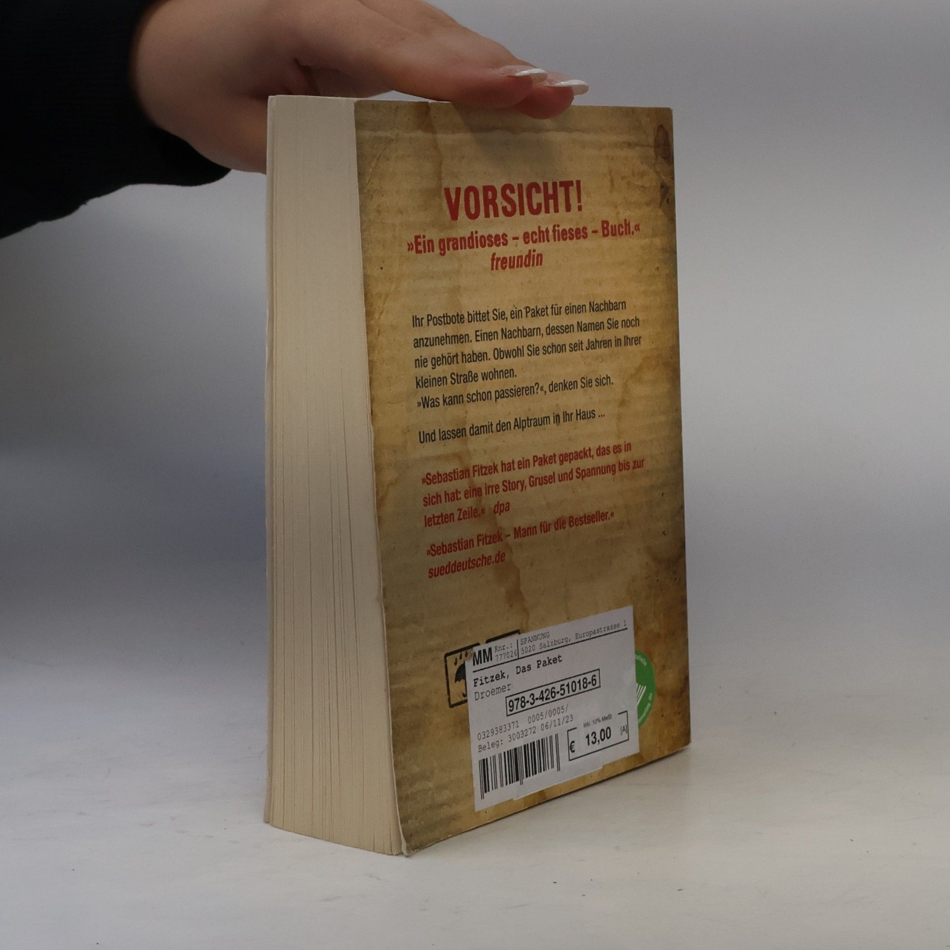 Sebastian Fitzek Das Paket
