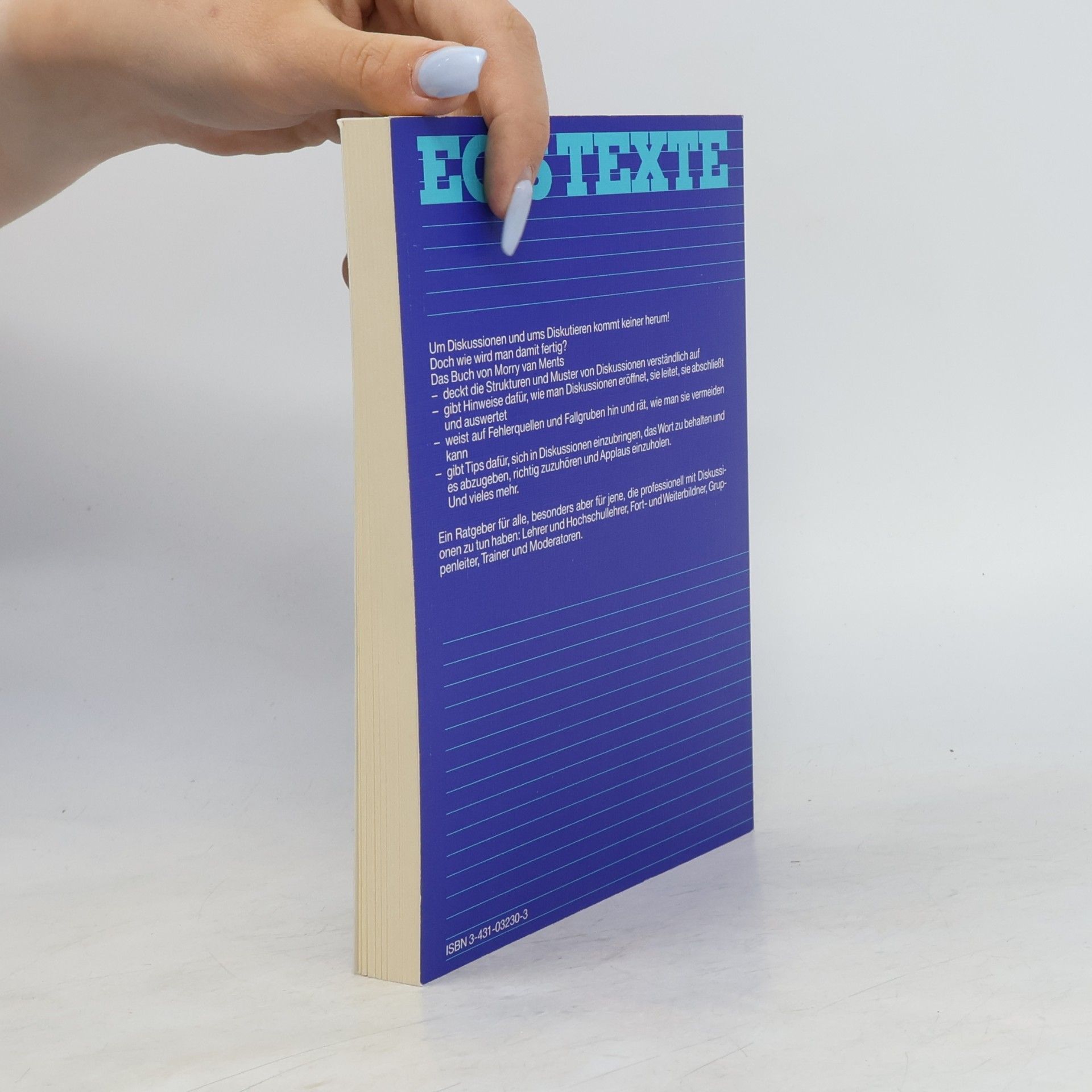 Morry Van Ments EGS Texte: Diskussion(en) - aktiv