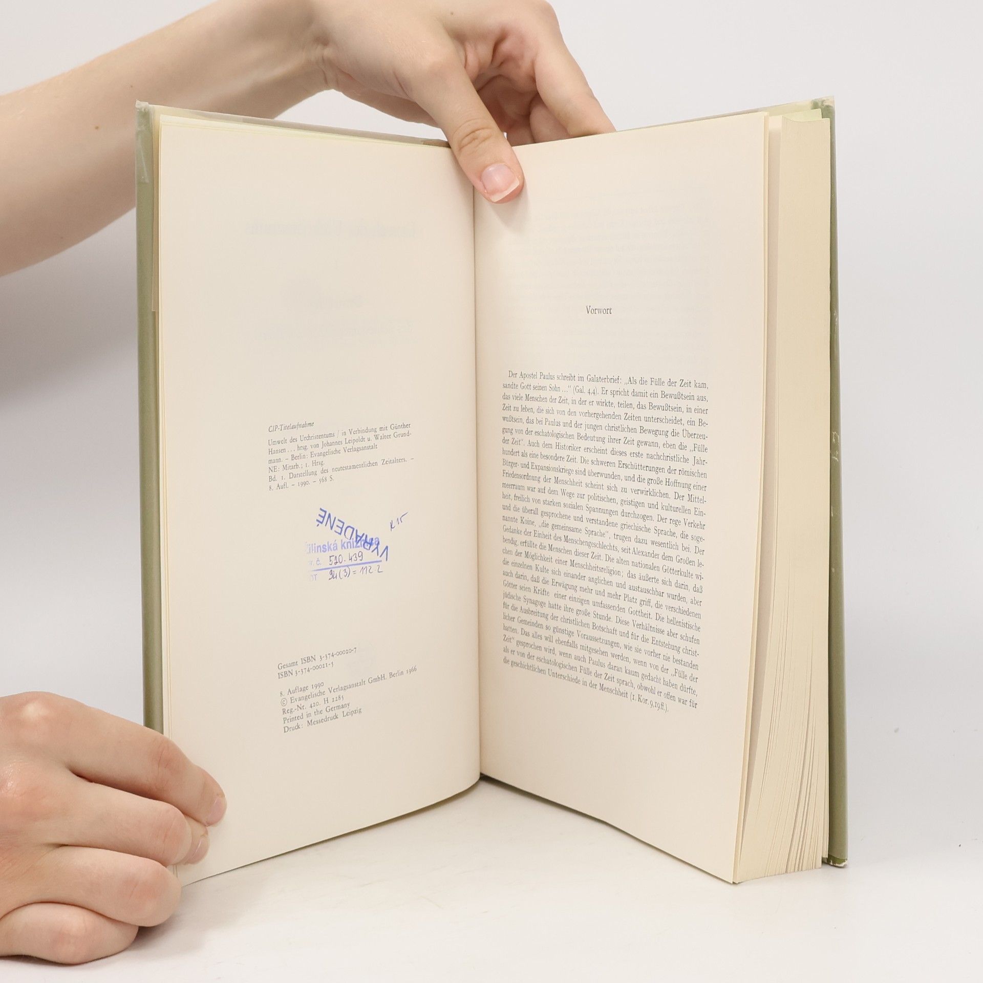 Johannes Leipoldt Umwelt des Urchristentums I.