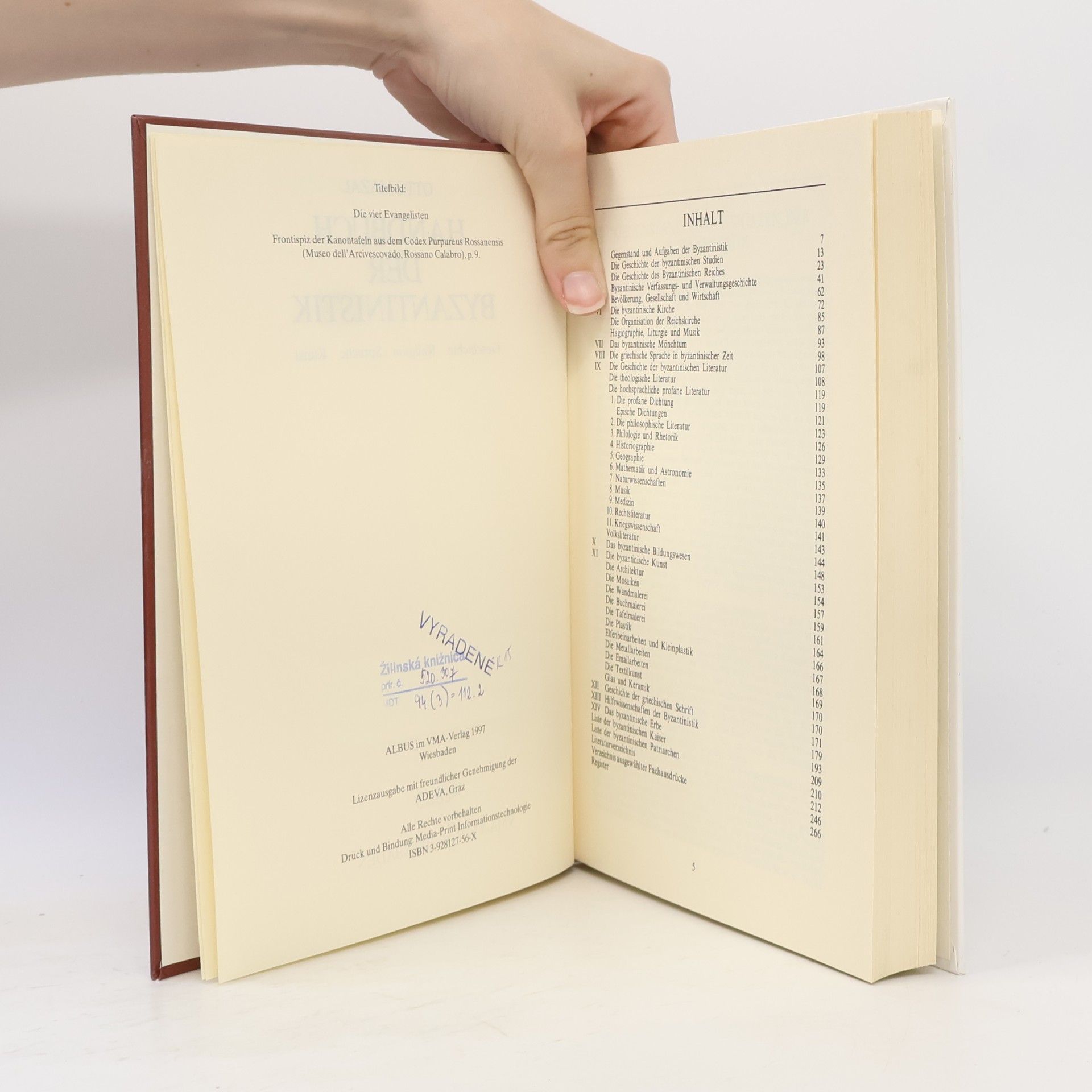 Otto Mazal Handbuch der Byzantinistik