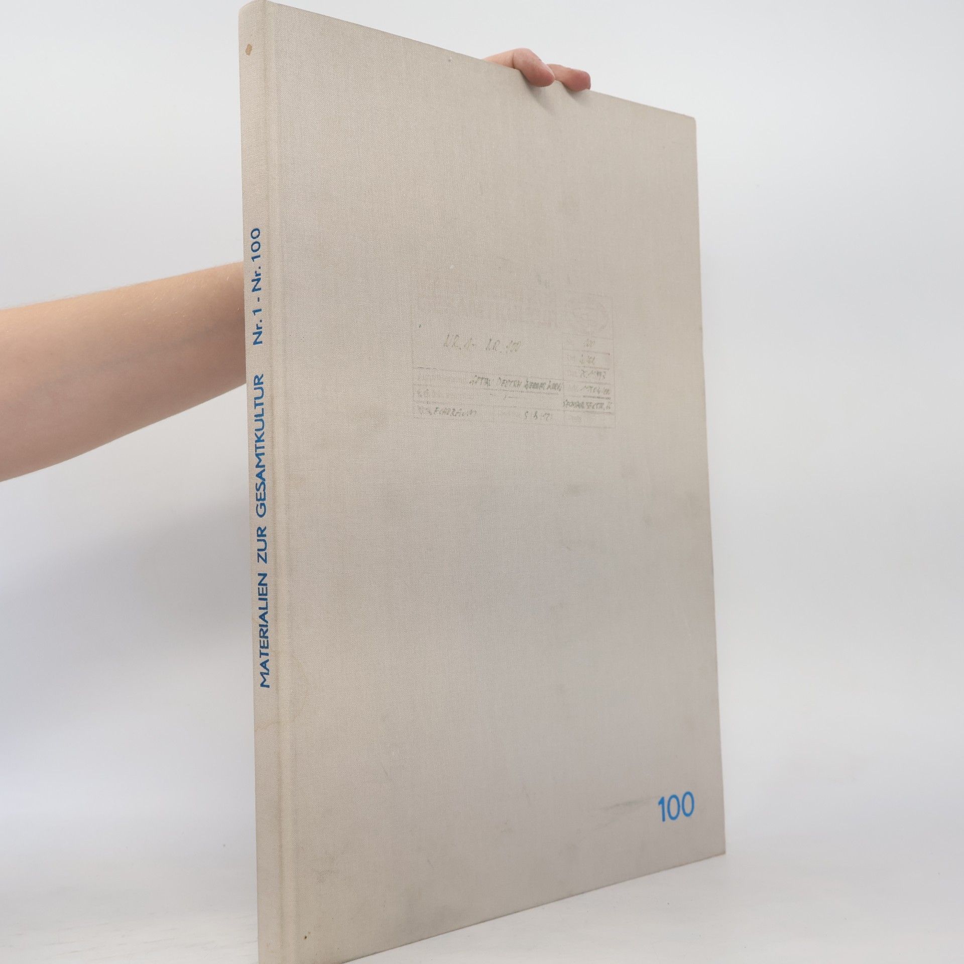 Materialien zur Gesamtkultur. Nr. 1 - Nr. 100