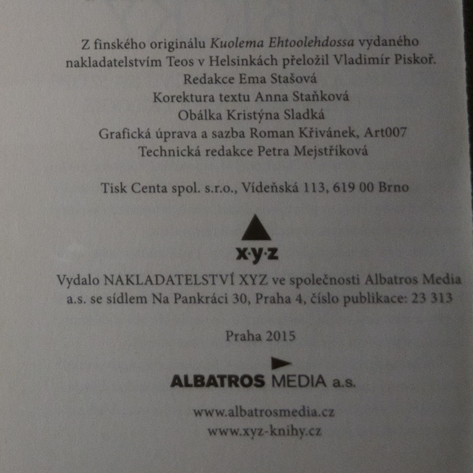 Minna Lindgren Babičky. 1. díl. Mrtvý kuchař