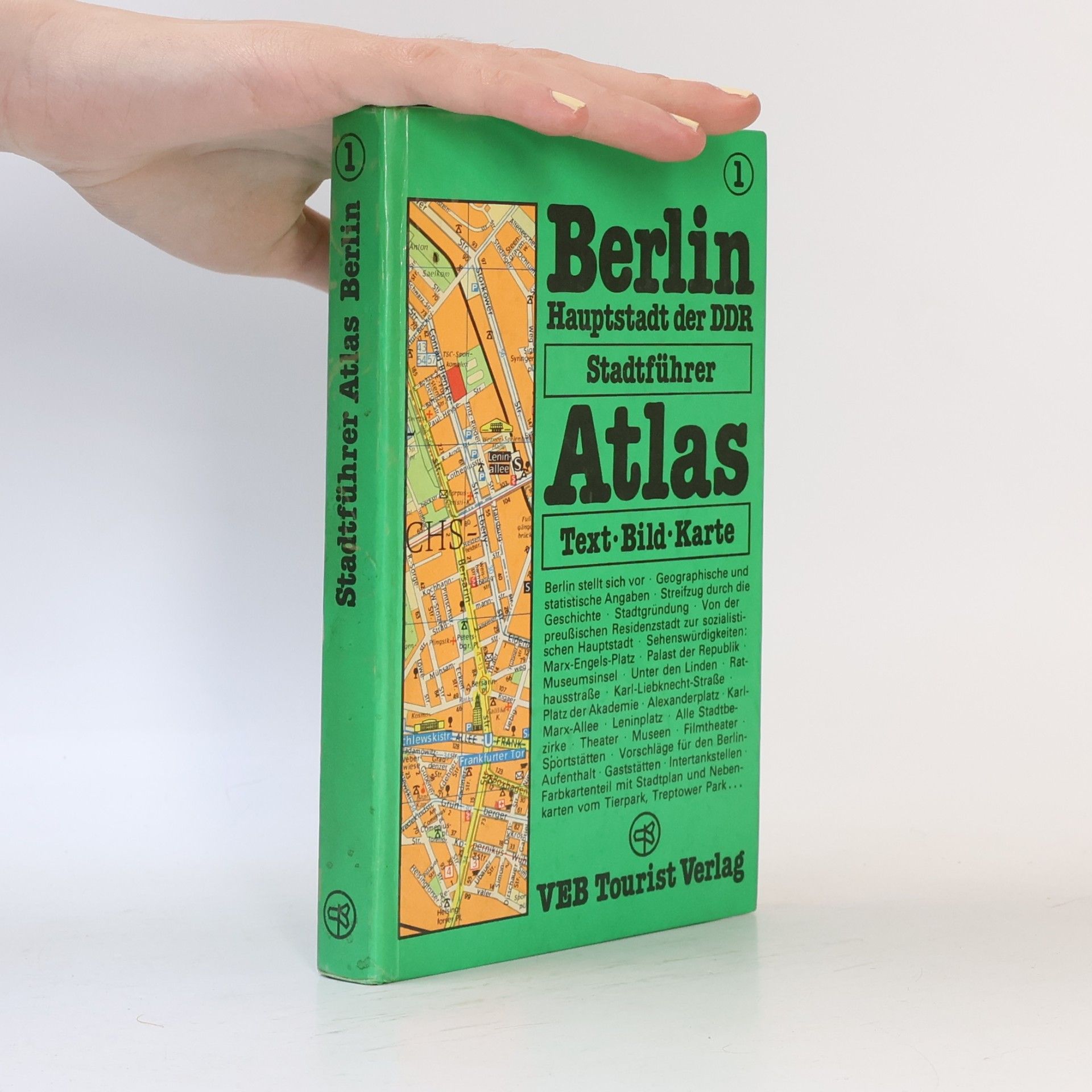 Autorenkollektiv Berlin Hauptstadt der DDR Stadtführer Atlas