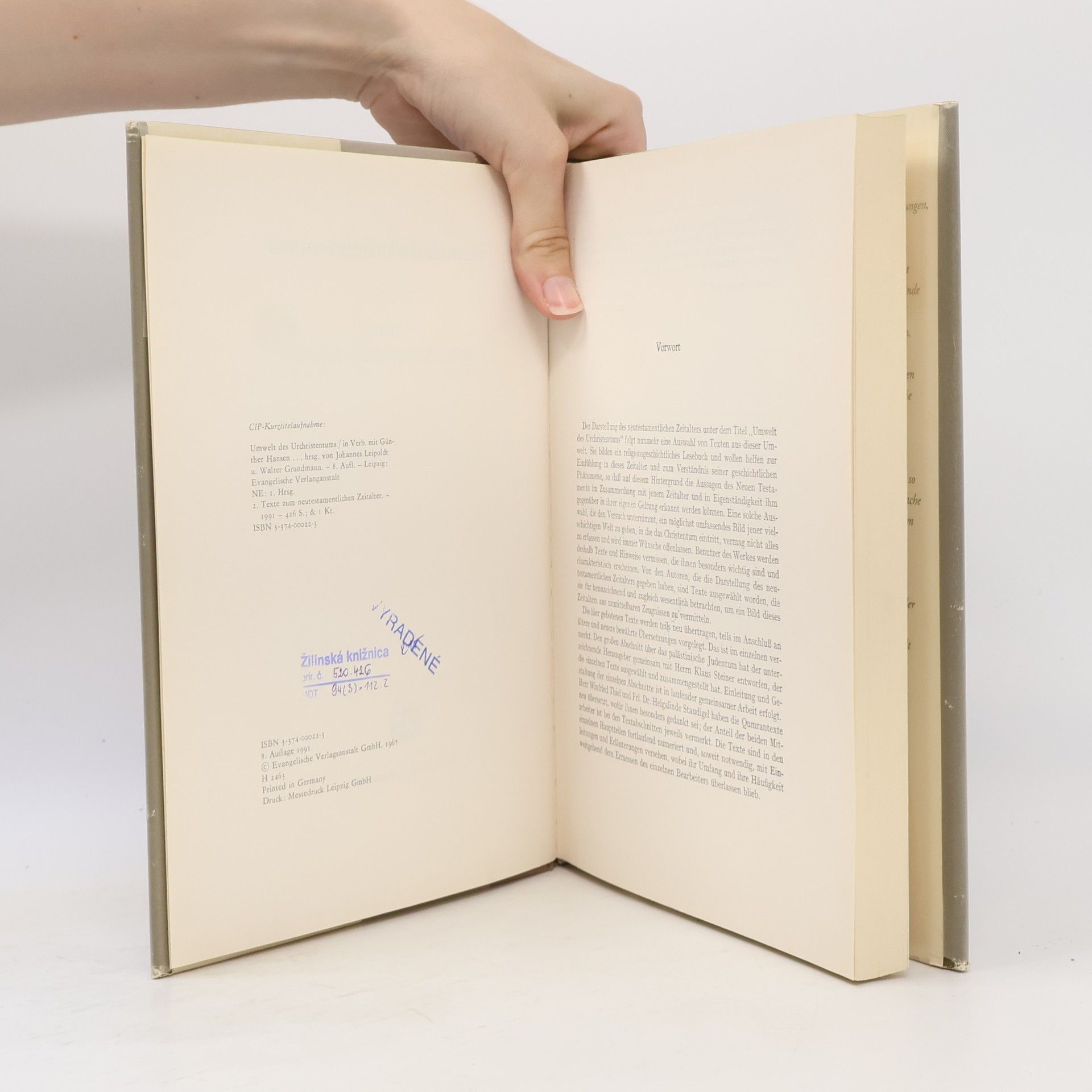 Johannes Leipoldt Texte - 2: Umwelt des Urchristentums