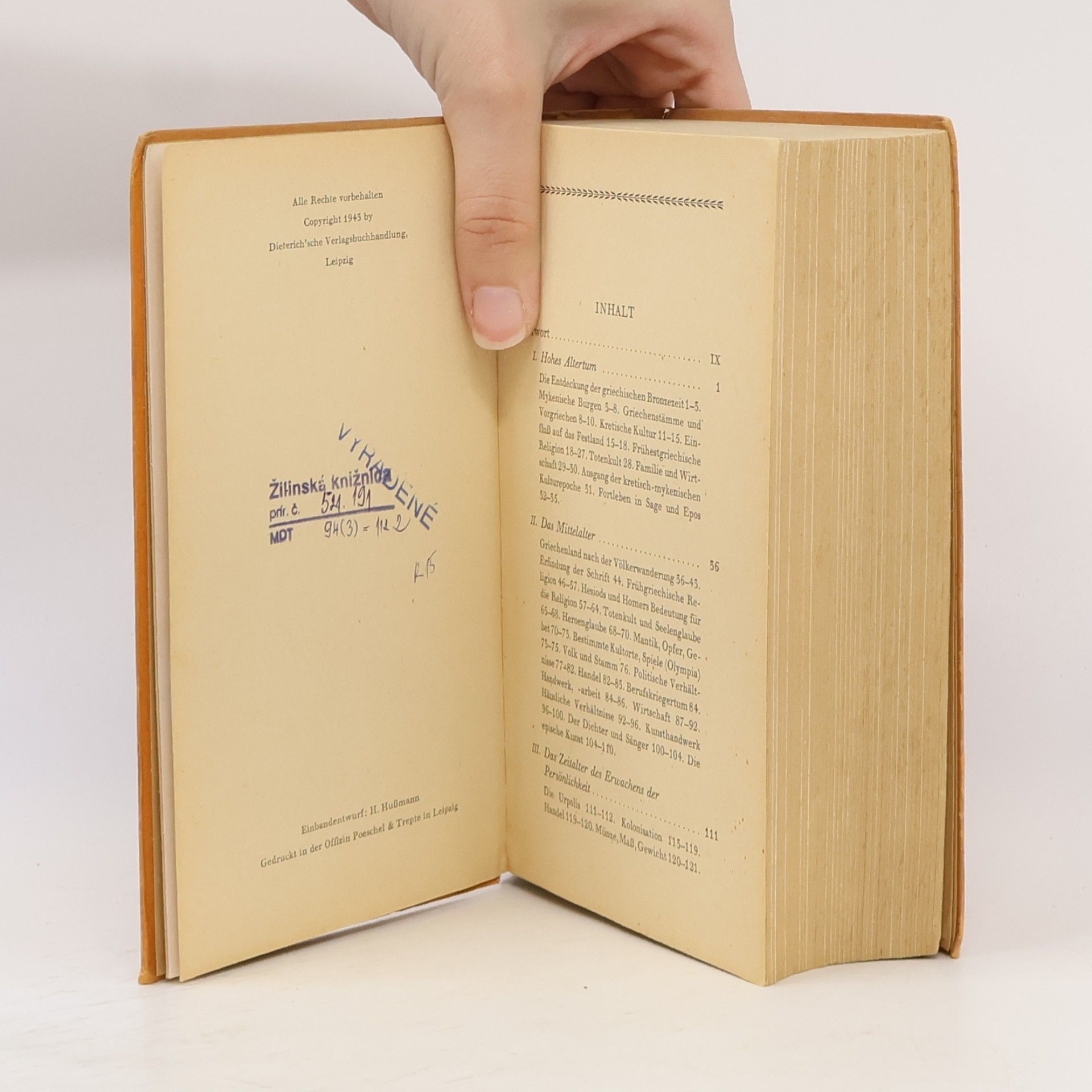 Walther Kranz Kultur der Griechen