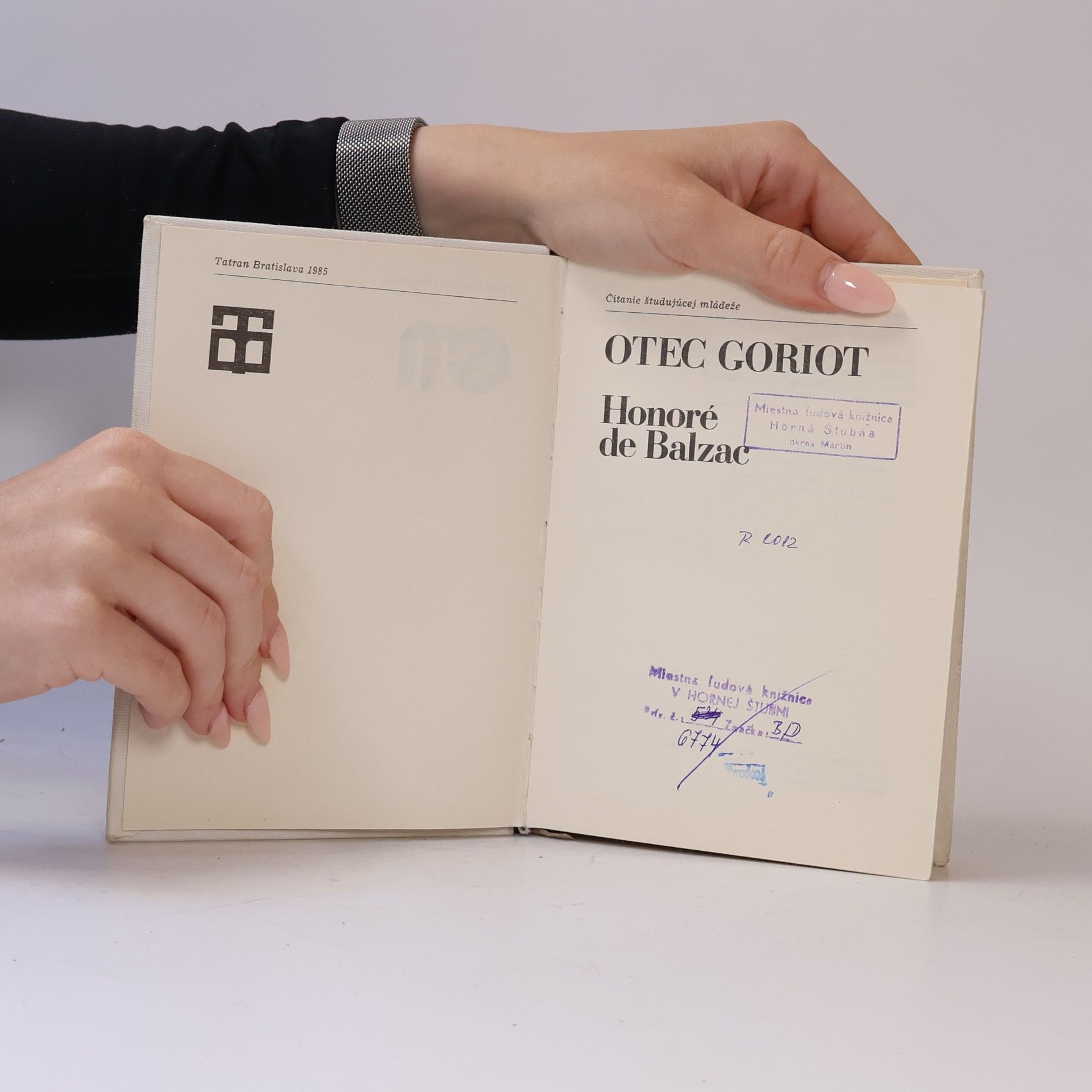 Honoré de Balzac Otec Goriot