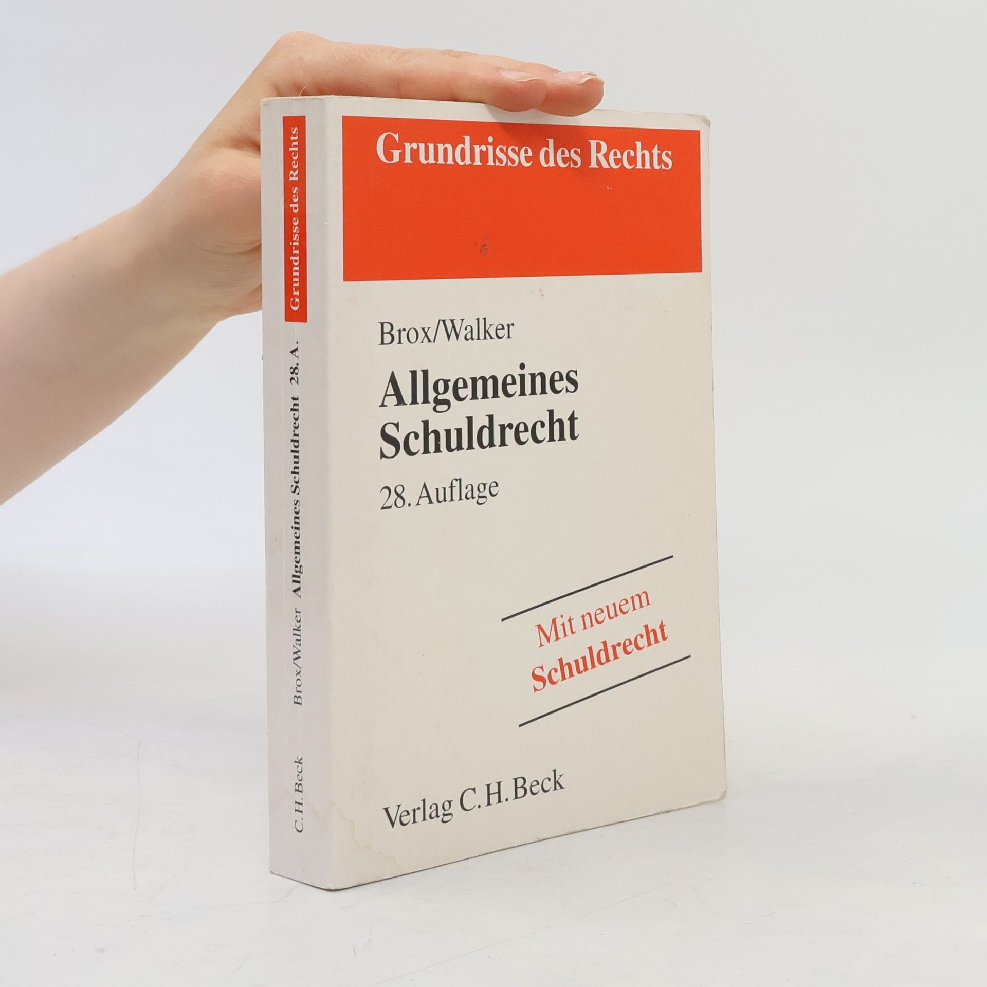 Hans Brox Allgemeines Schuldrecht