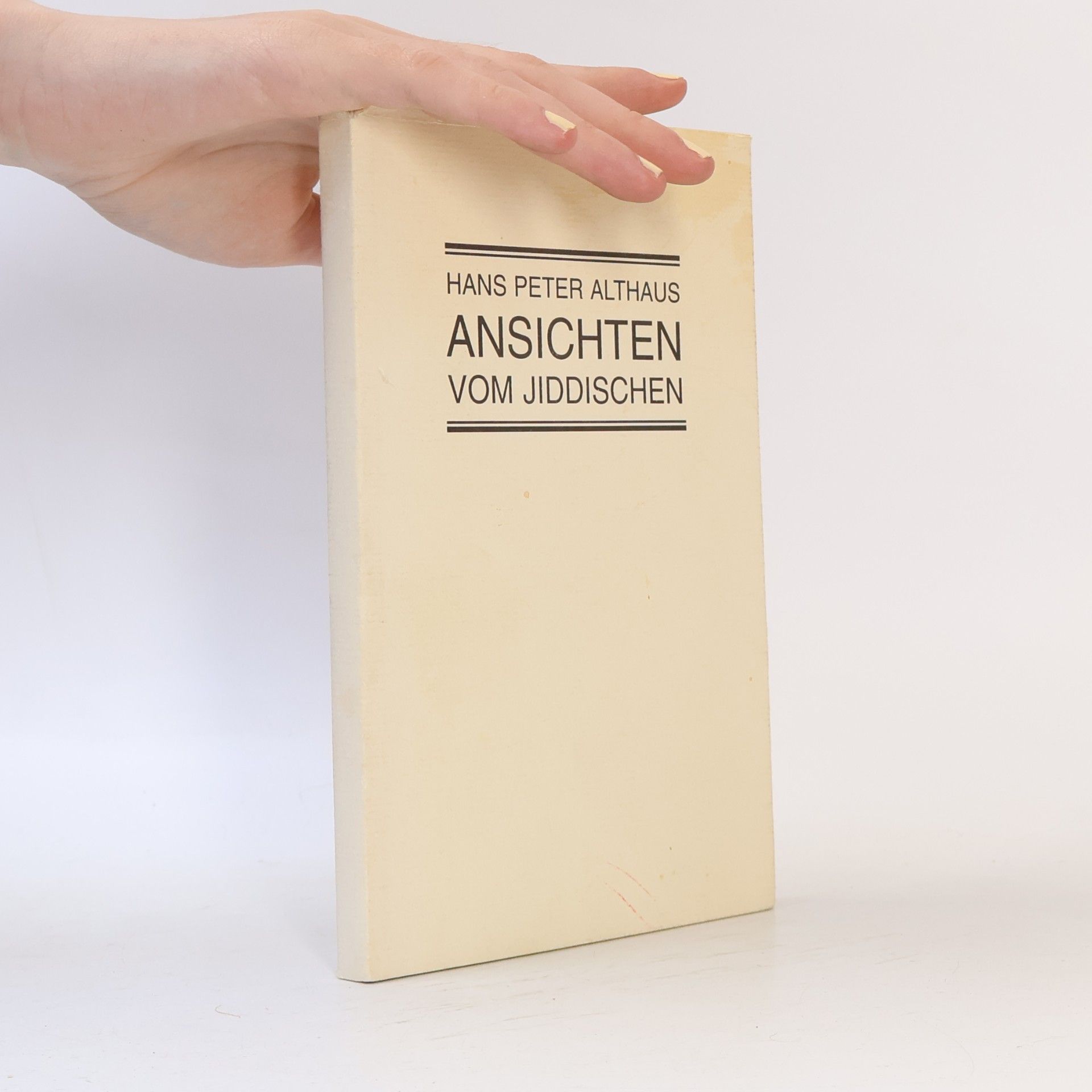 Ansichten vom Jiddischen