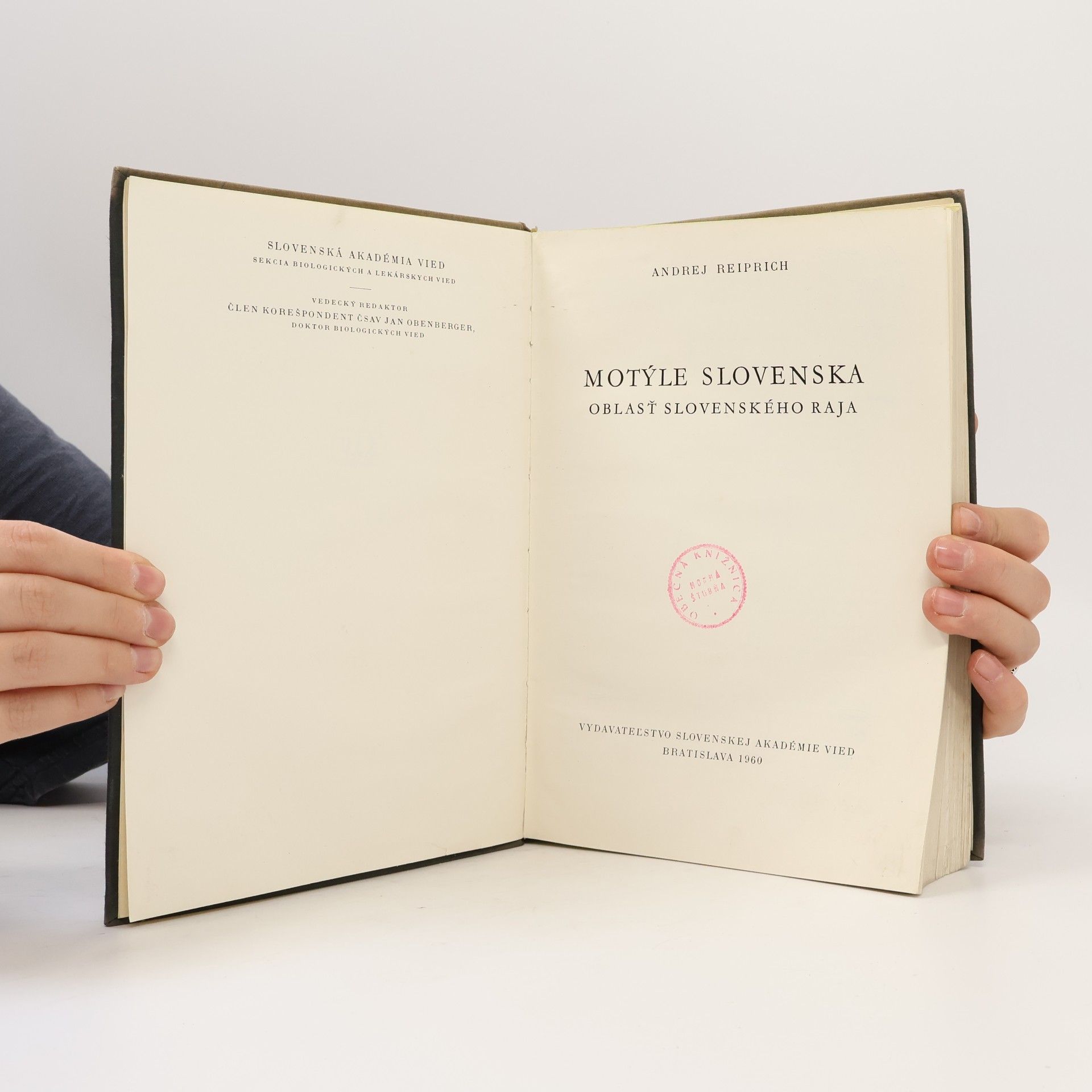 Andrej Reiprich Motýle Slovenska