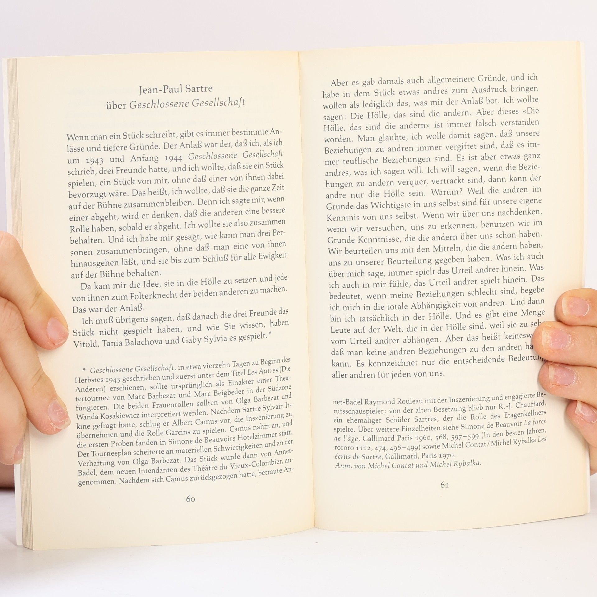 Jean Paul Sartre Geschlossene Gesellschaft