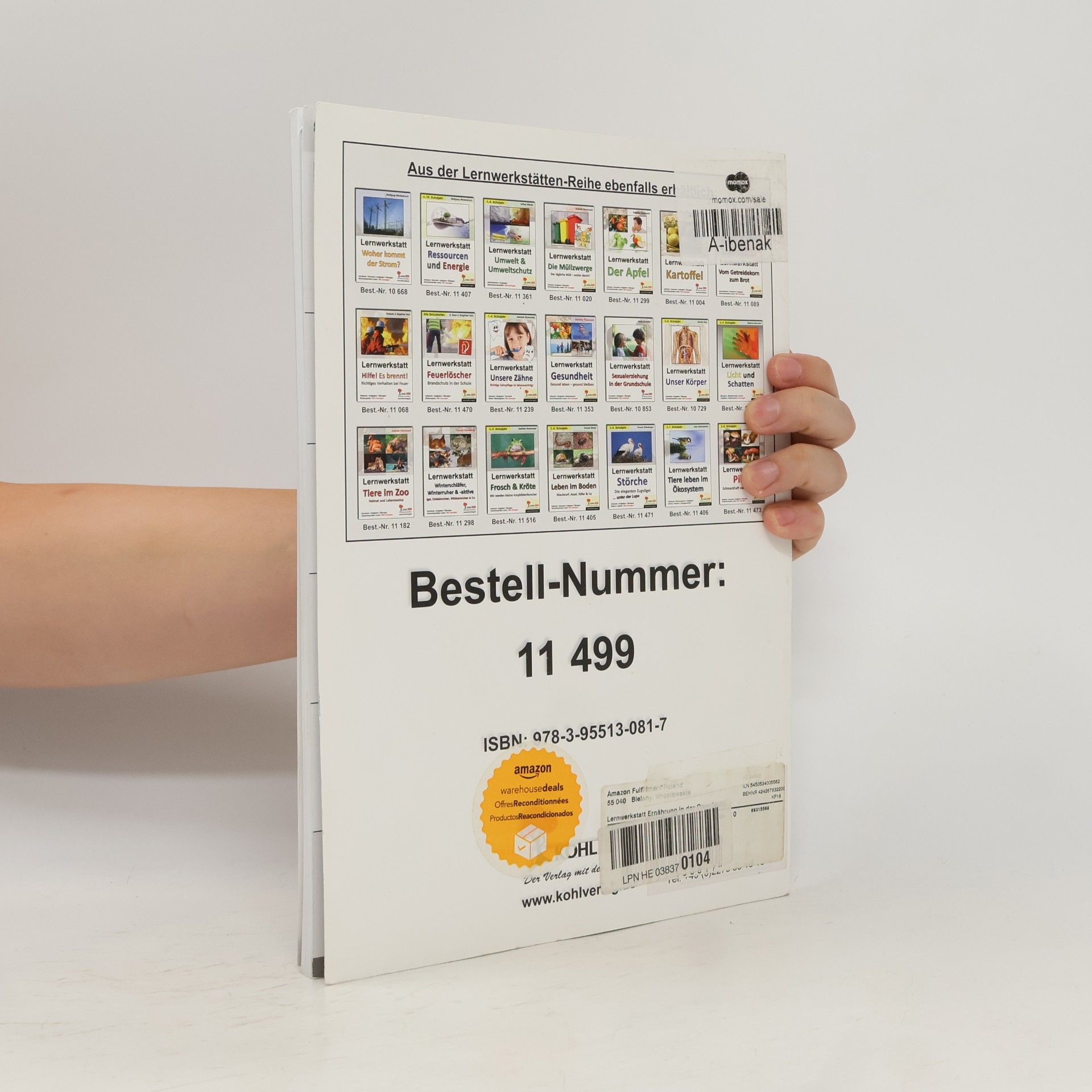 Hans-Peter Pauly Lernwerkstatt Ernährung in der Grundschule