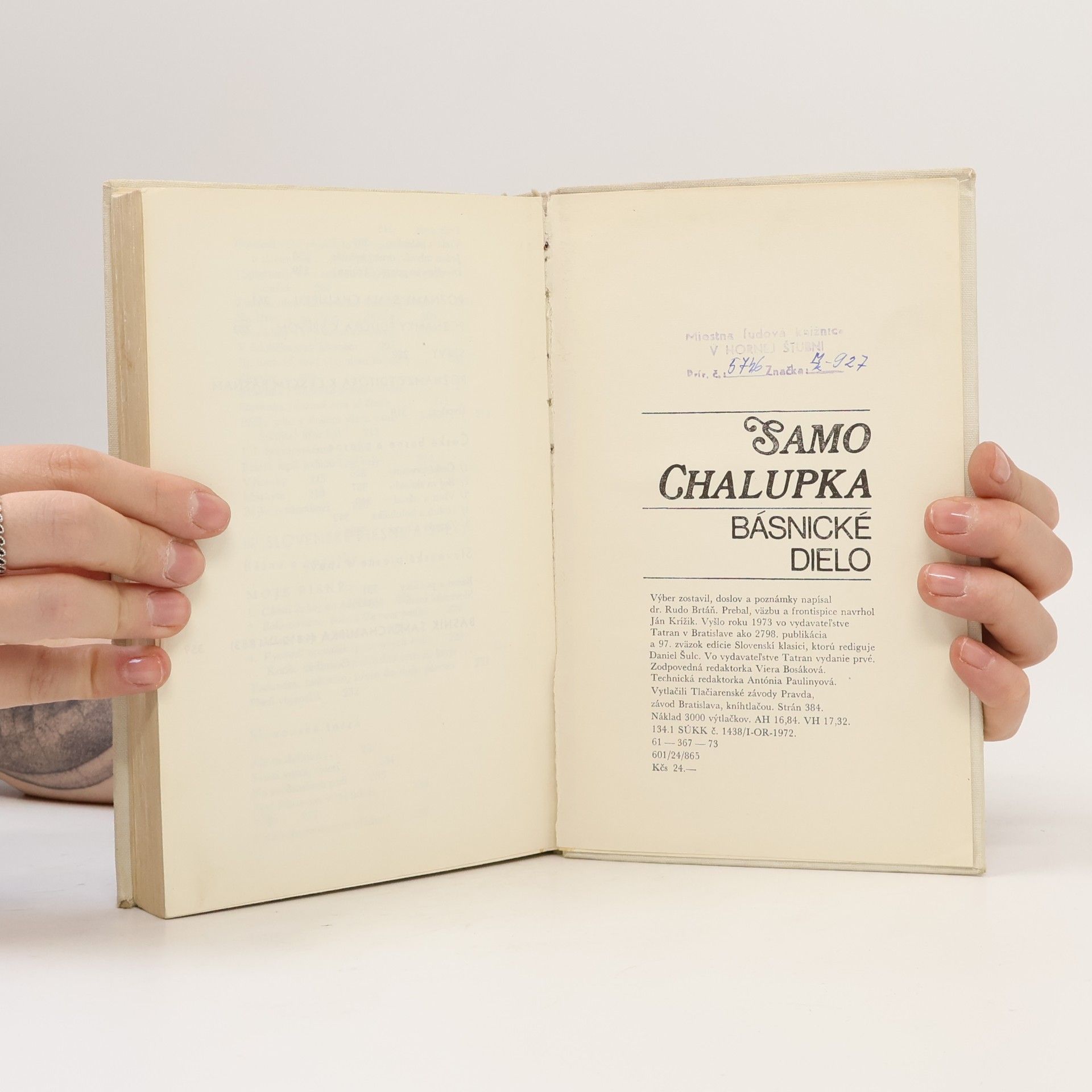 Samo Chalupka Básnické dielo