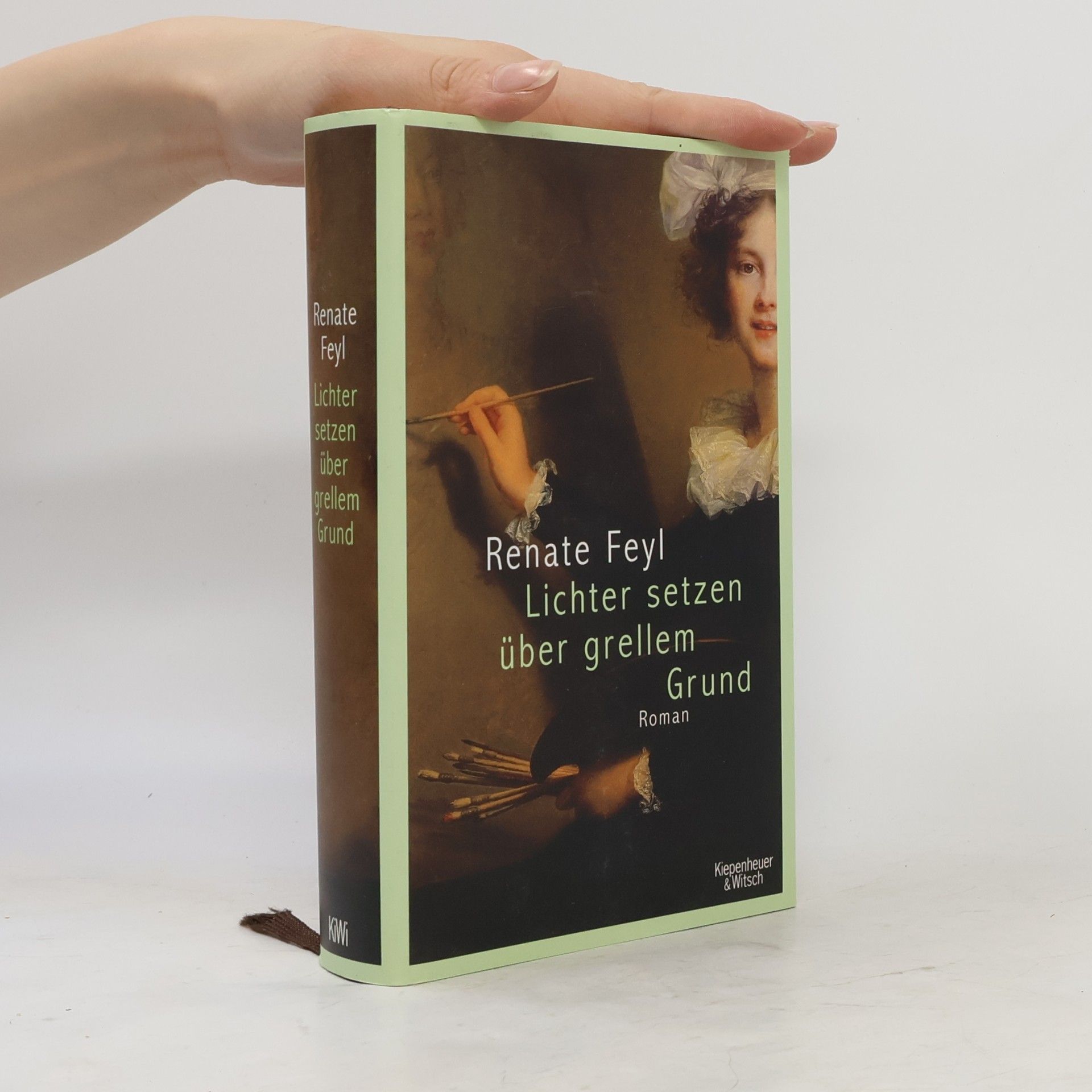 Renate Feyl Lichter setzen über grellem Grund