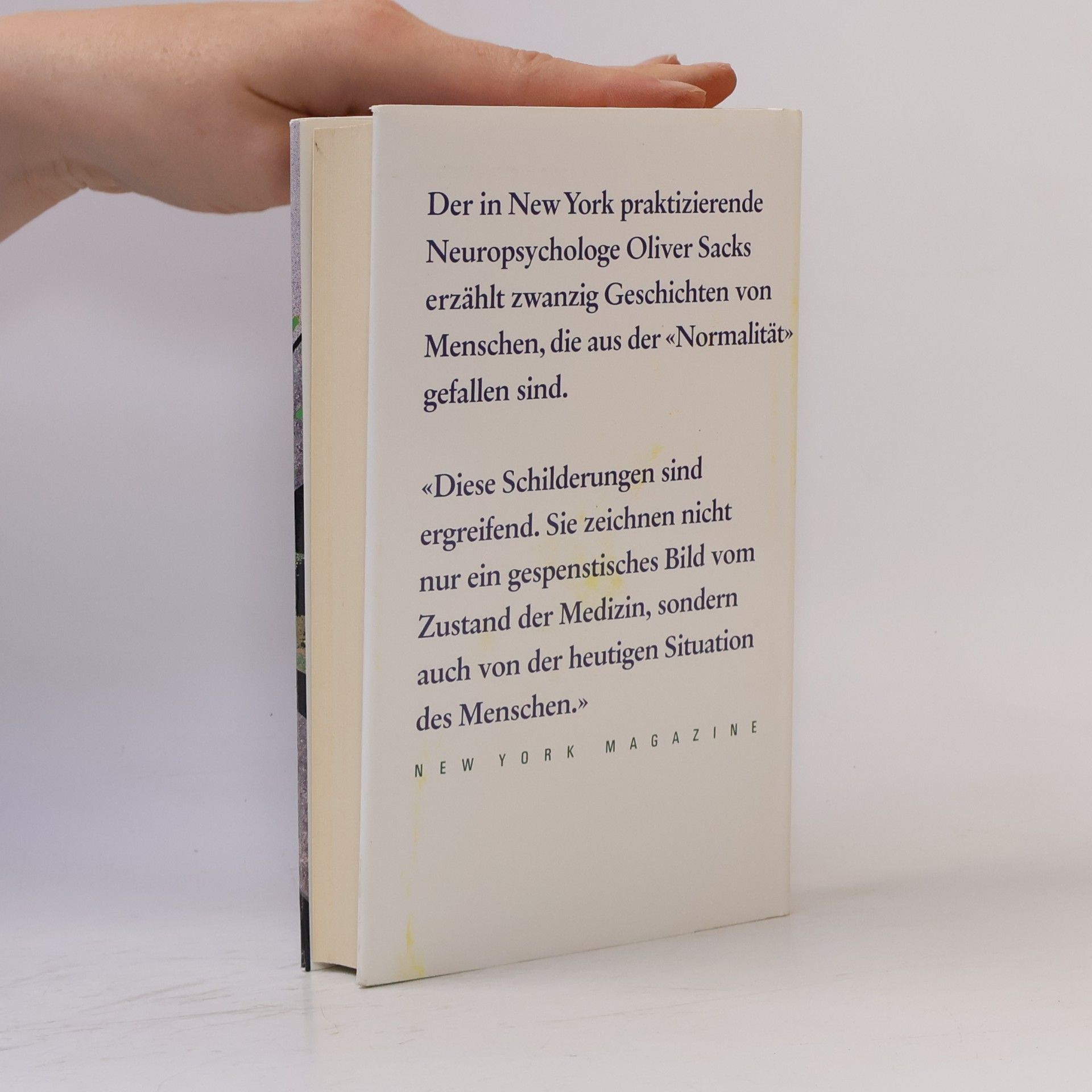 Oliver Sacks Der Mann, der seine Frau mit einem Hut verwechselte