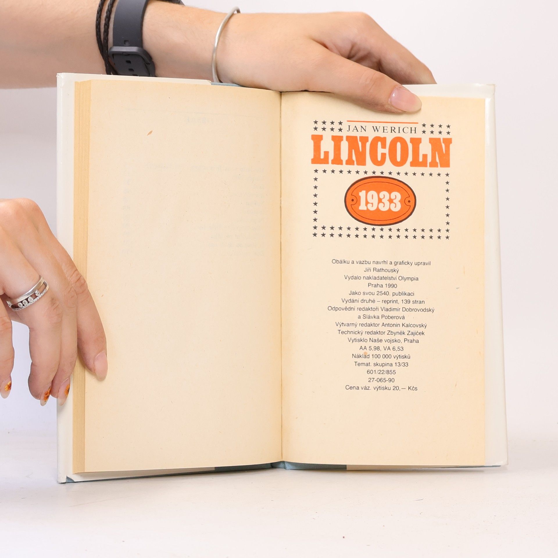 Jan Werich Lincoln 1933