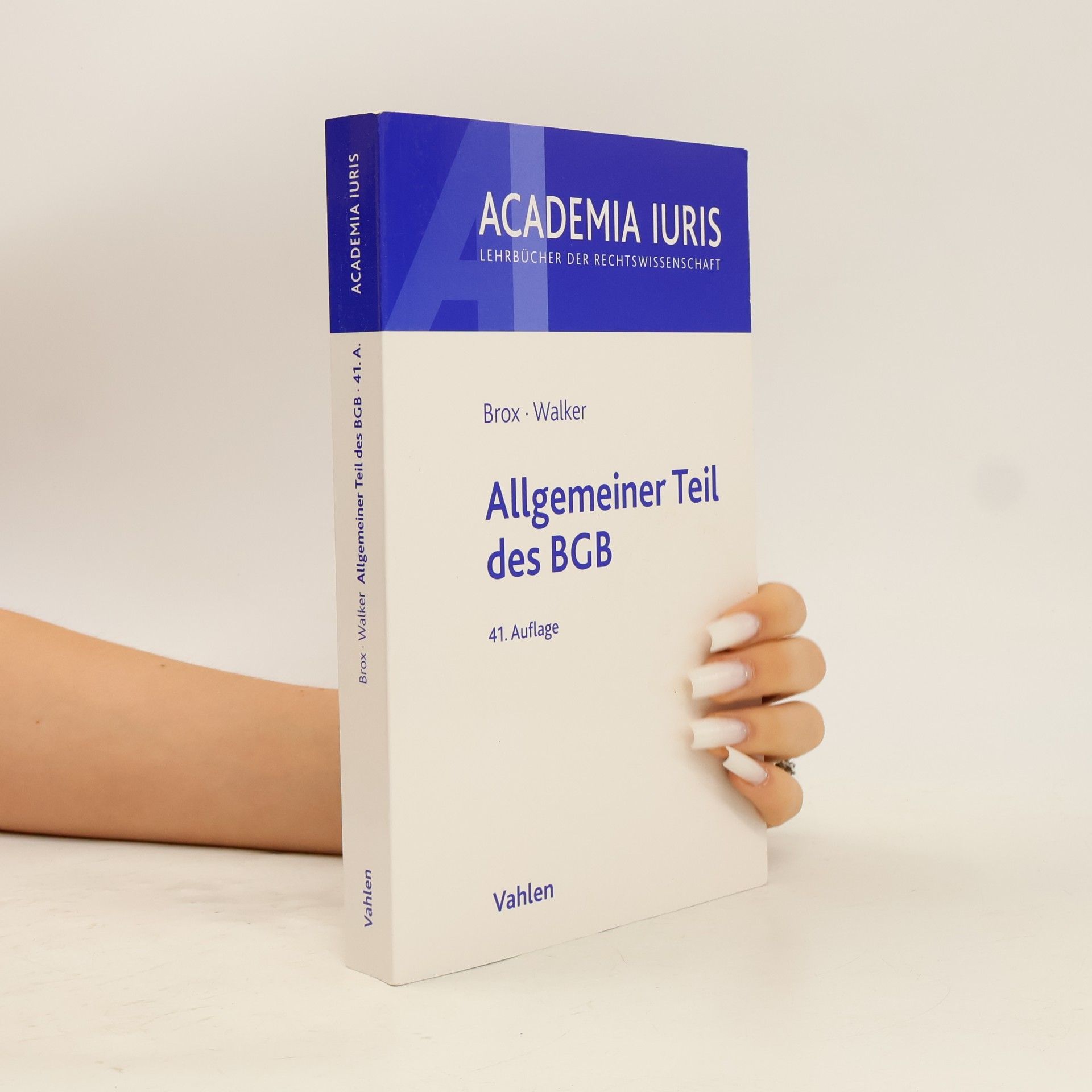 Hans Brox Allgemeiner Teil des BGB