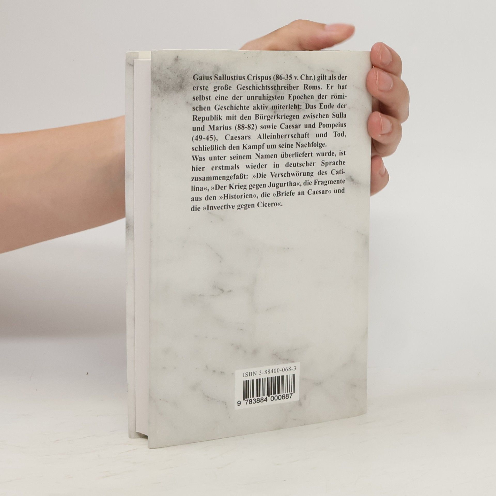 Gaius Sallustius Crispus Sämtliche Schriften