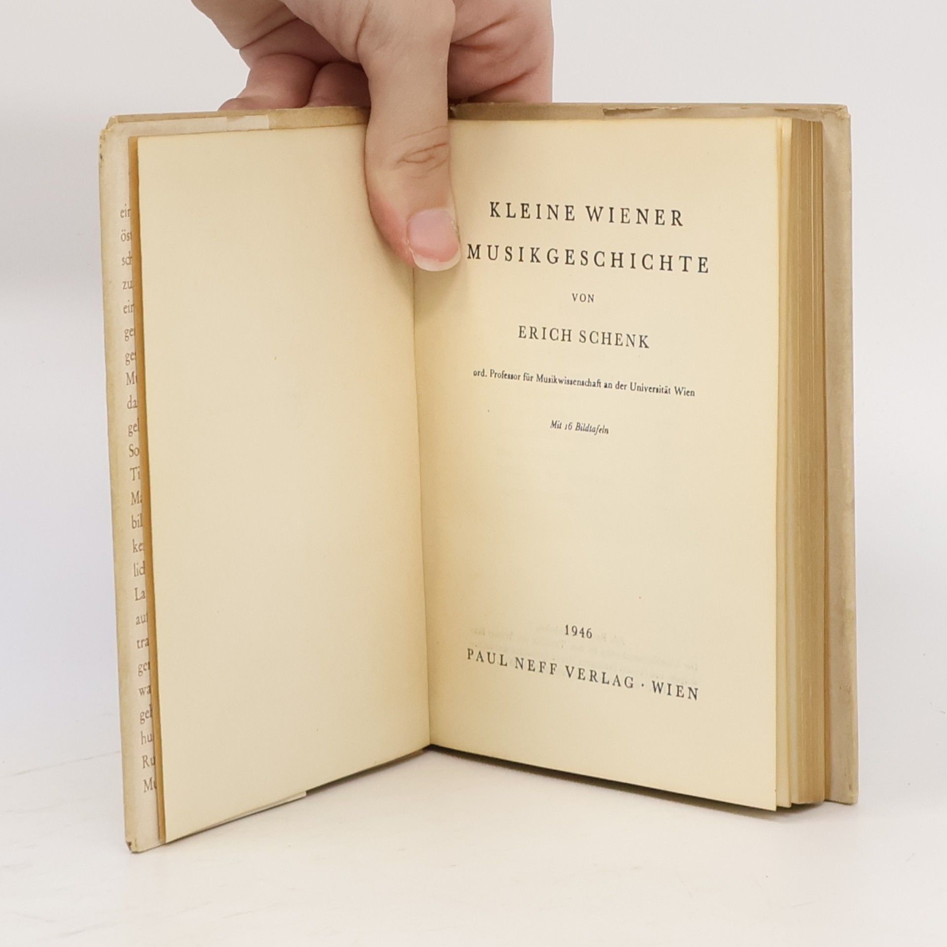Erich Schenk Kleine Wiener Musik Geschichte