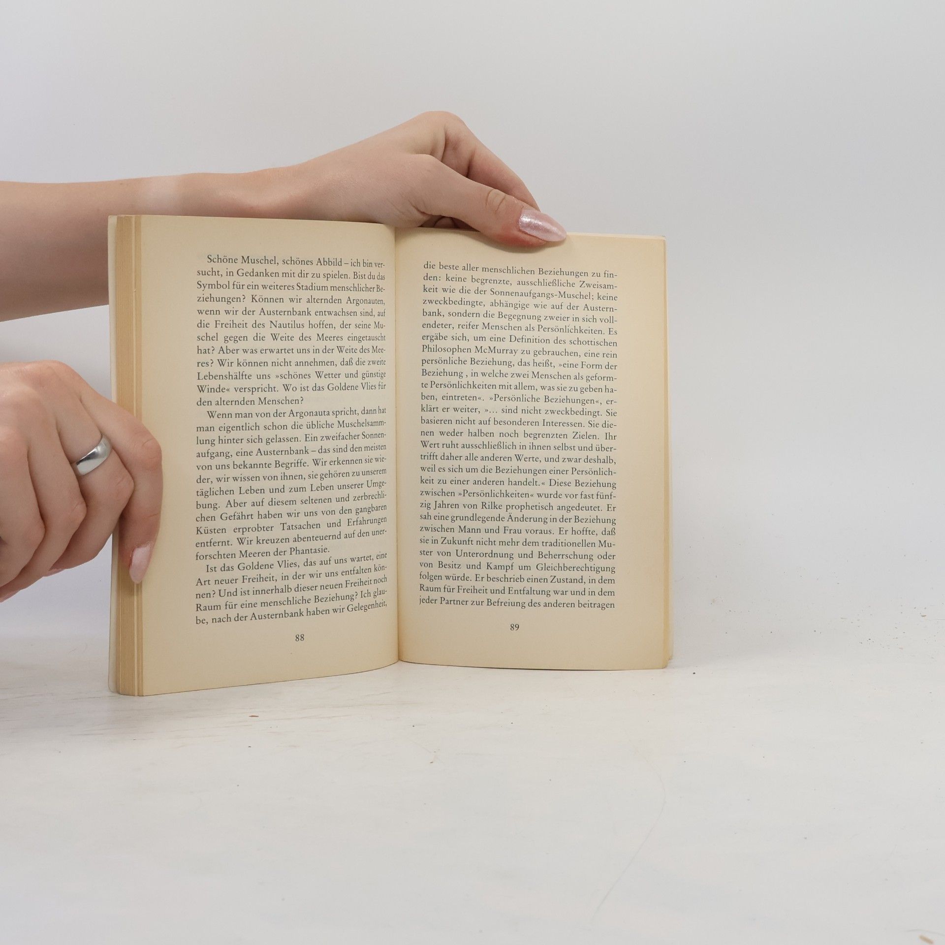 Anne Morrow Lindbergh Muscheln in meiner Hand