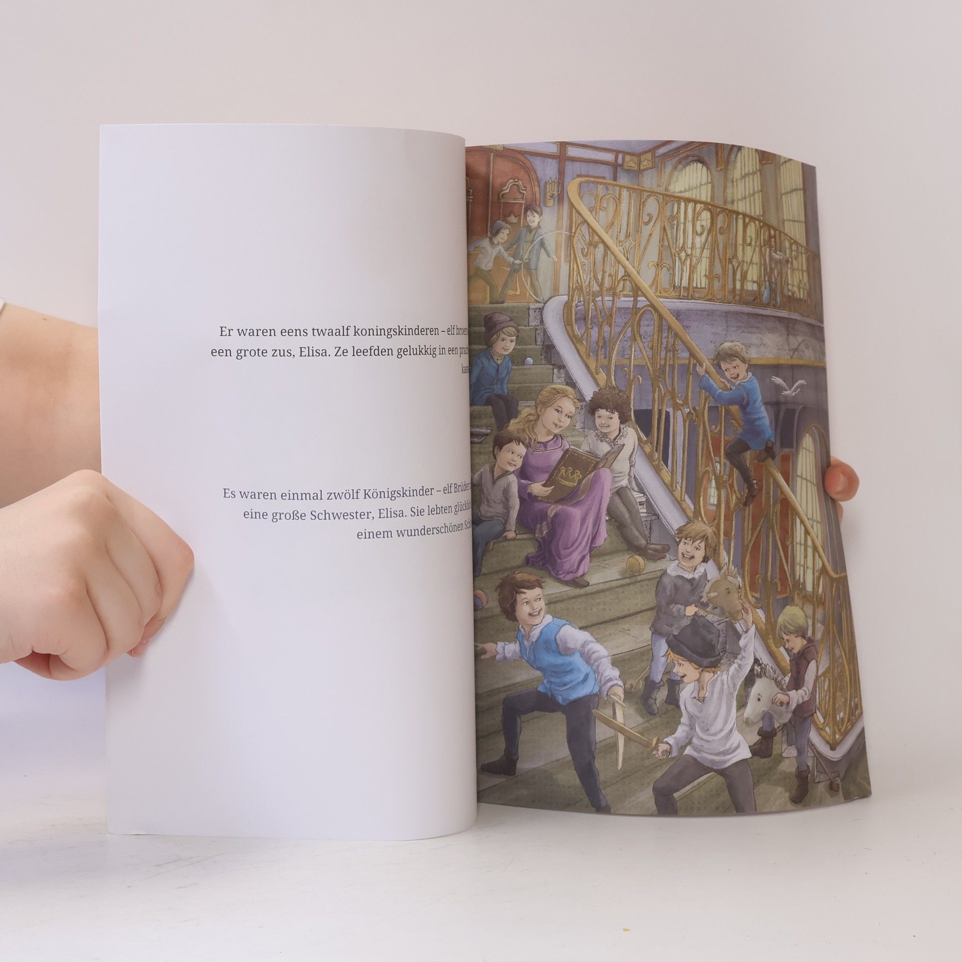 Ulrich Renz Sefa prentenboeken in twee talen: De wilde zwanen - Die wilden Schwäne (Nederlands - Duits)