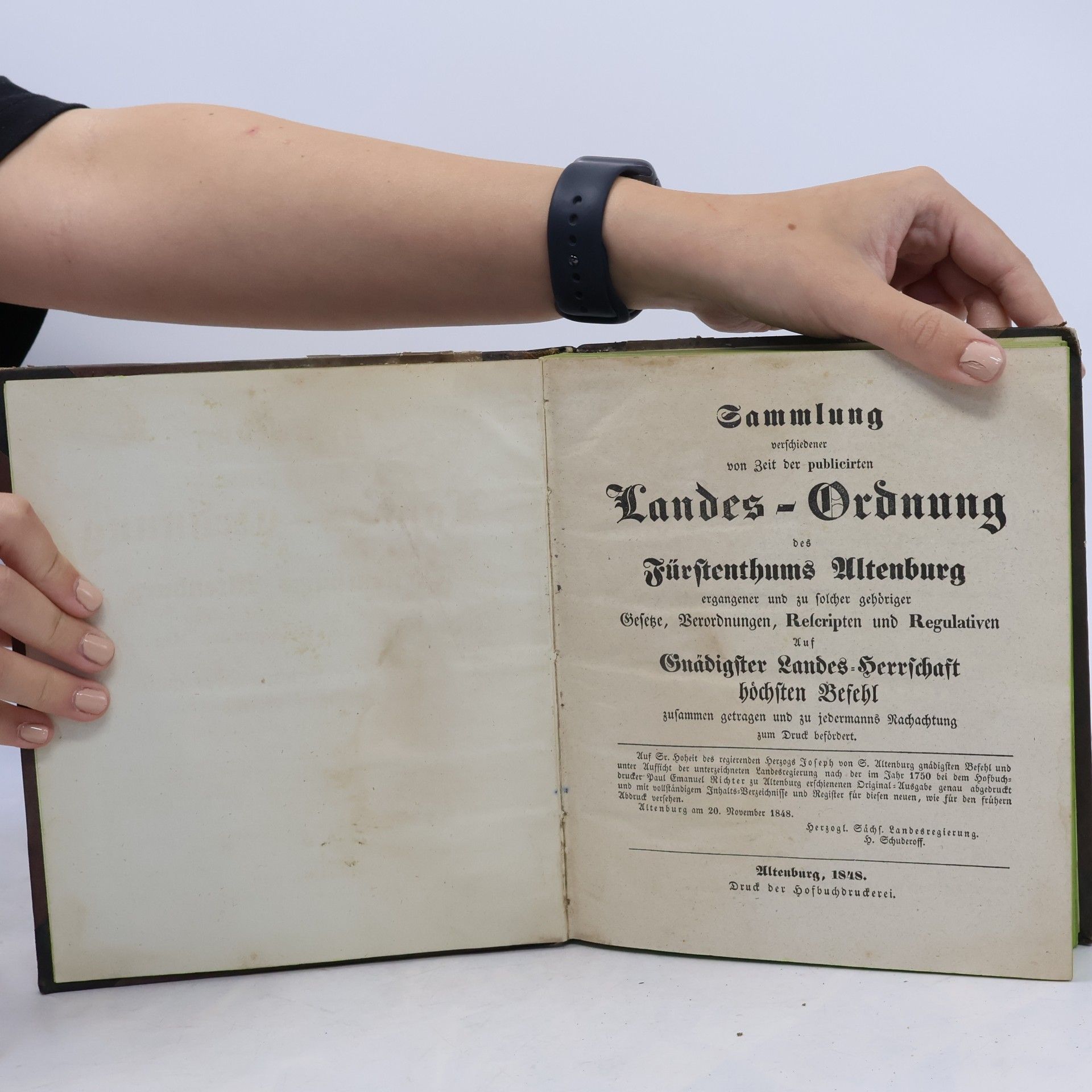 kolektiv Sammlung verschiedener von Zeit der publicirten Landes-Ordnung