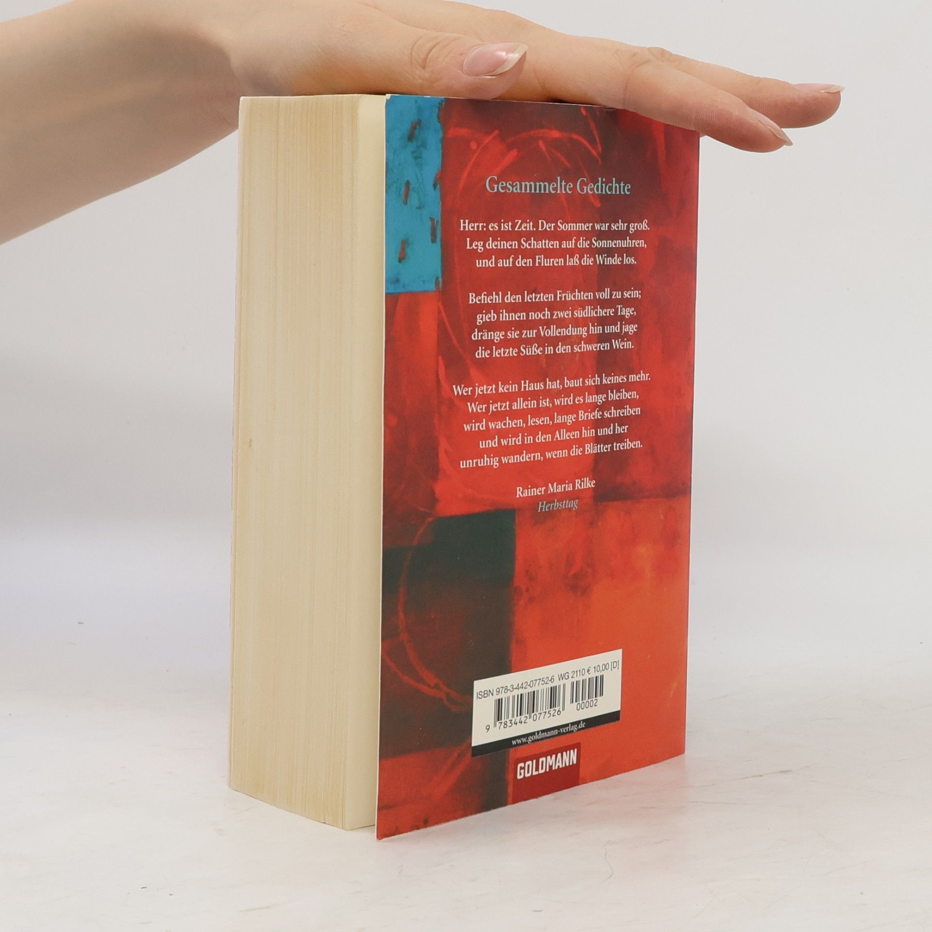 Rainer Maria Rilke Gesammelte Gedichte. Mit e. Zeittafel zu Rilke v. Franz Loquai u. e. alphabet. Verzeichn. aller Gedichtanfänge u. Überschriften